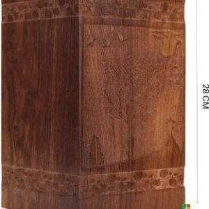 Craft Cooper Wooden URN Box||Wooden Urns for Human Ashes Adult - Burial-Cremation 1 box Storage Box  (Brown)