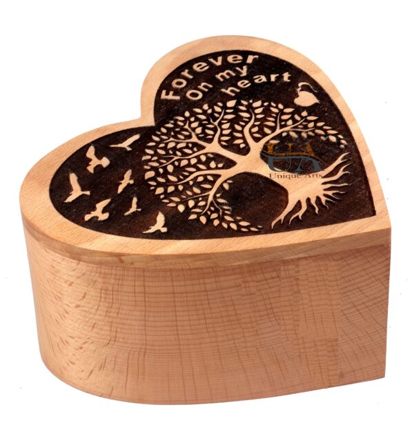 Memorial Wooden Urns Box | Handmade Wooden Urns for Human/Pet Ashes Adult | Wooden Cremation Urns for Ashes Engraving - Image 4