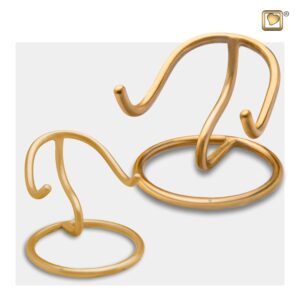 pet heart stand gold large