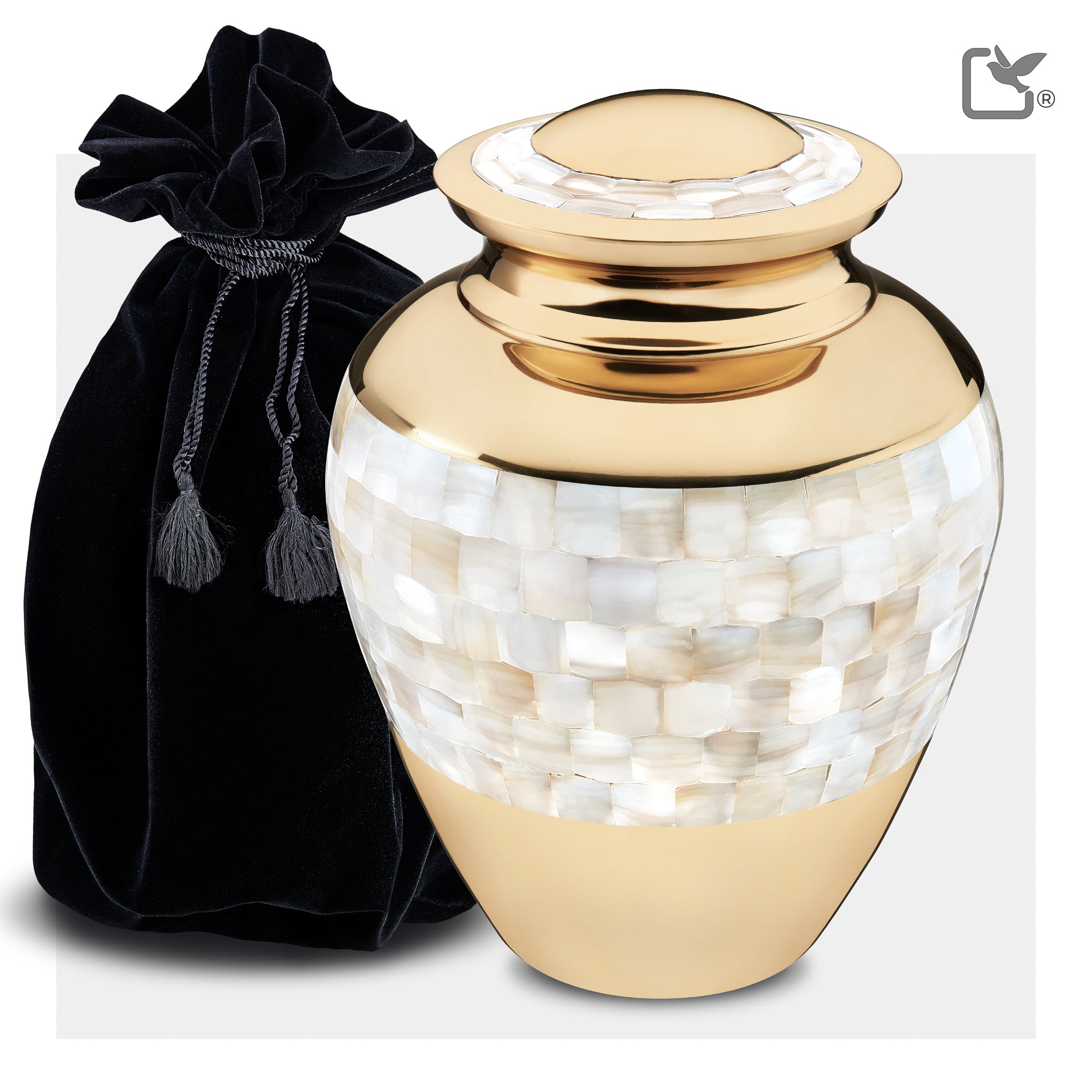 adult mother of pearl cremation urn comfort by loveurns adult mother of pearl cremation urn comfort by loveurns