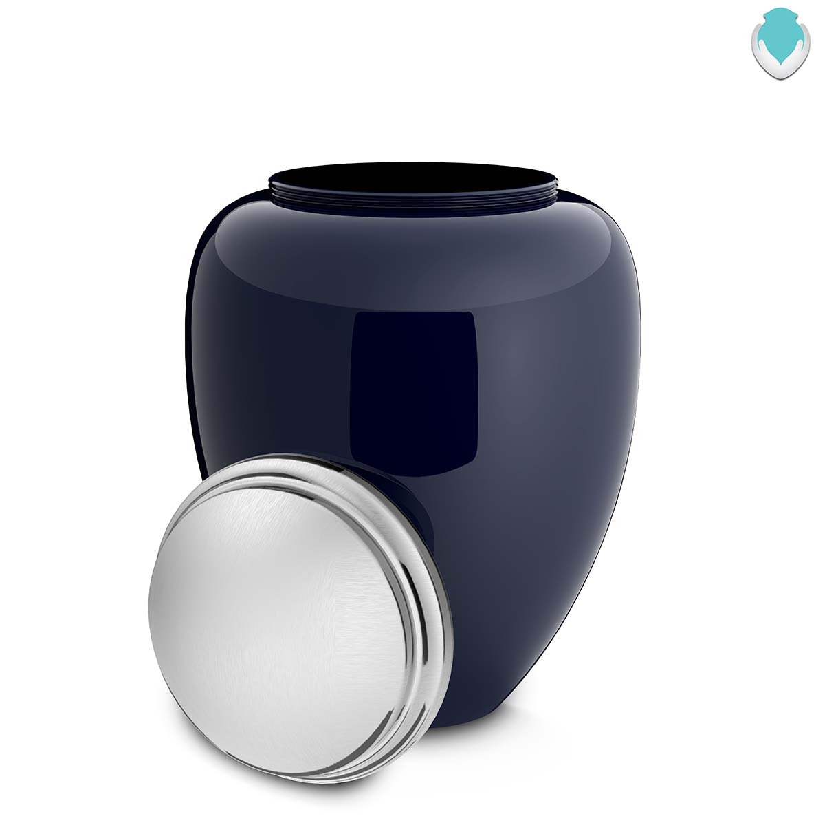 adult tribute navy & brushed pewter doves cremation urn adult tribute navy & brushed pewter doves cremation urn