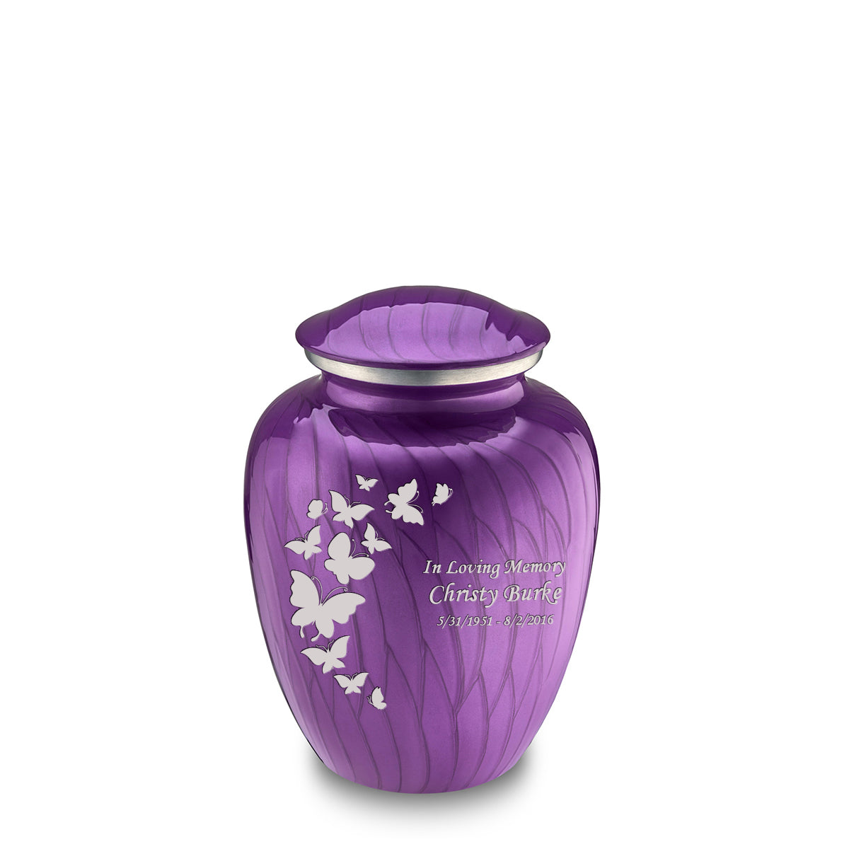 medium embrace pearl purple butterfly cremation urn medium embrace pearl purple butterfly cremation urn