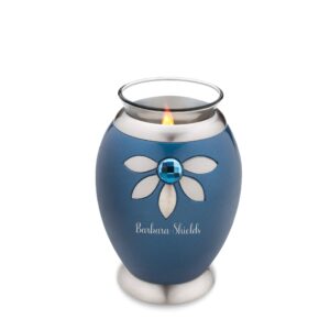 tealight nirvana azure cremation urn
