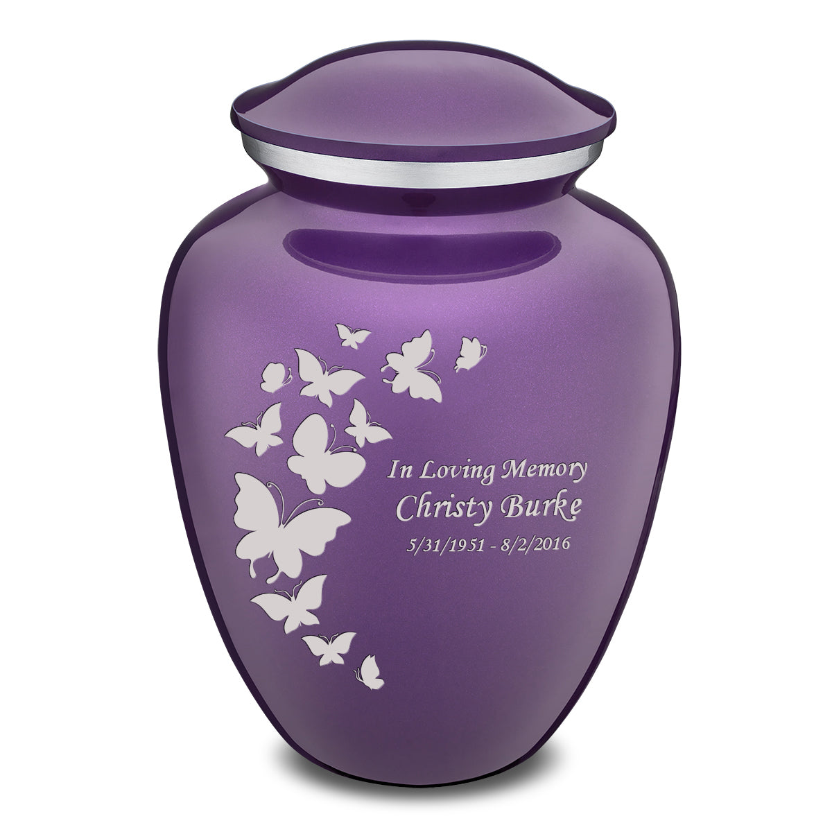 adult embrace purple butterfly cremation urn adult embrace purple butterfly cremation urn