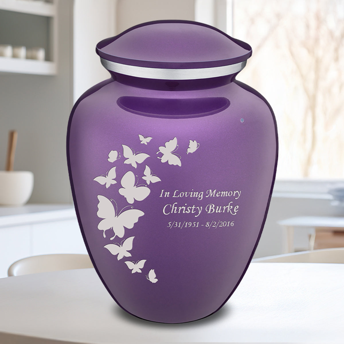 adult embrace purple butterfly cremation urn adult embrace purple butterfly cremation urn