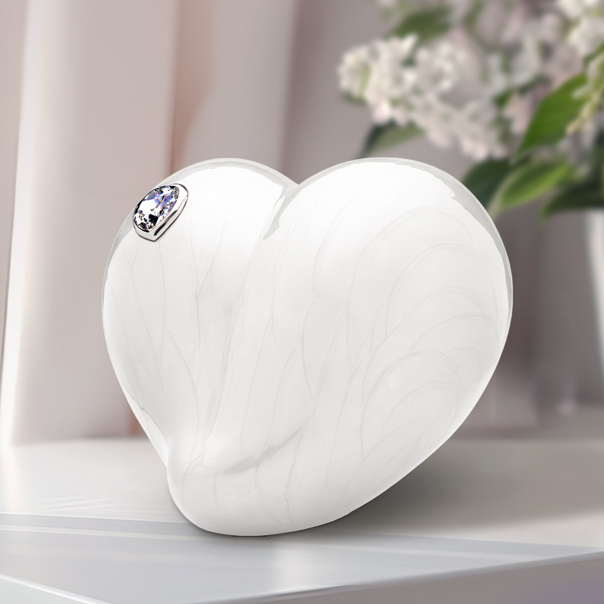 adult loveheart pearl cremation urn adult loveheart pearl cremation urn