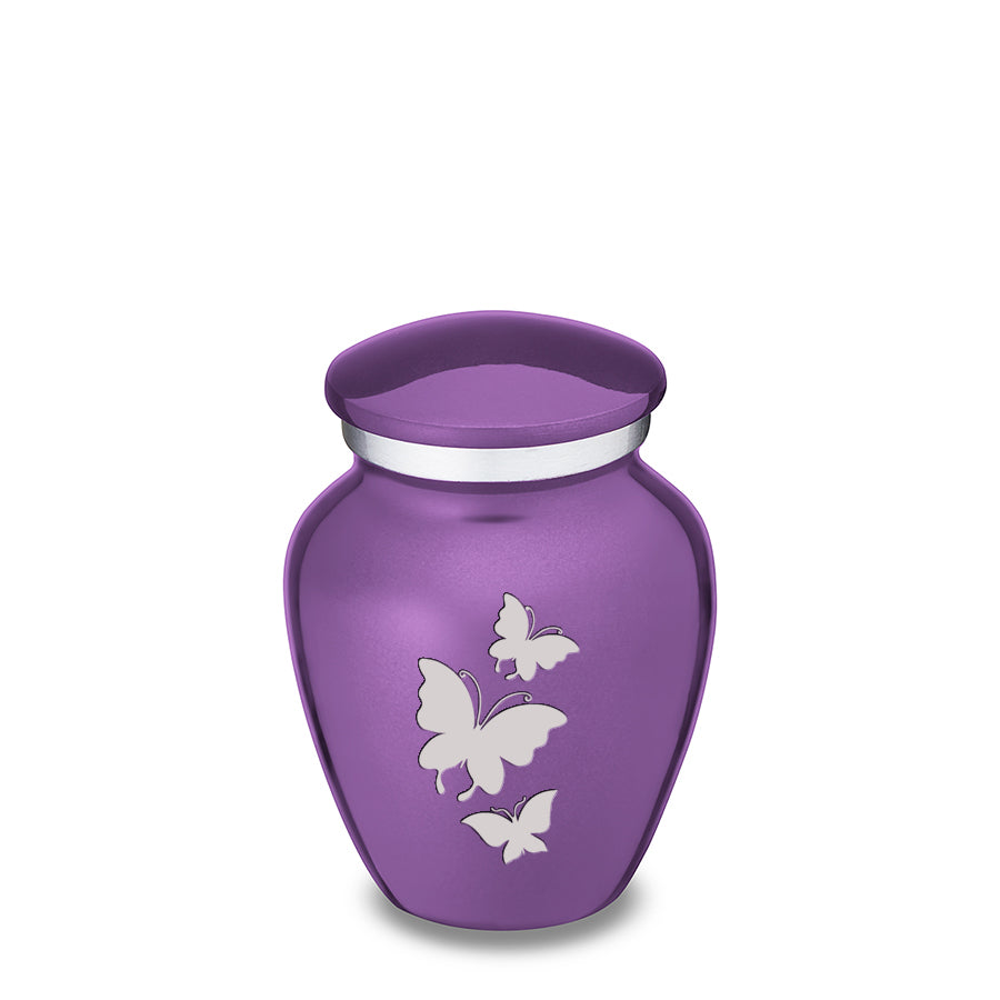 keepsake embrace purple butterflies cremation urn keepsake embrace purple butterflies cremation urn