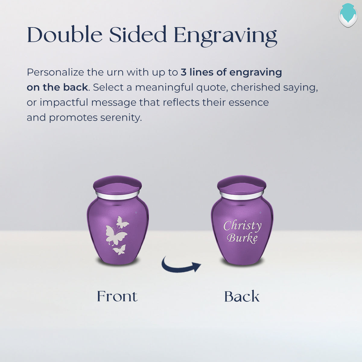 keepsake embrace purple butterflies cremation urn keepsake embrace purple butterflies cremation urn