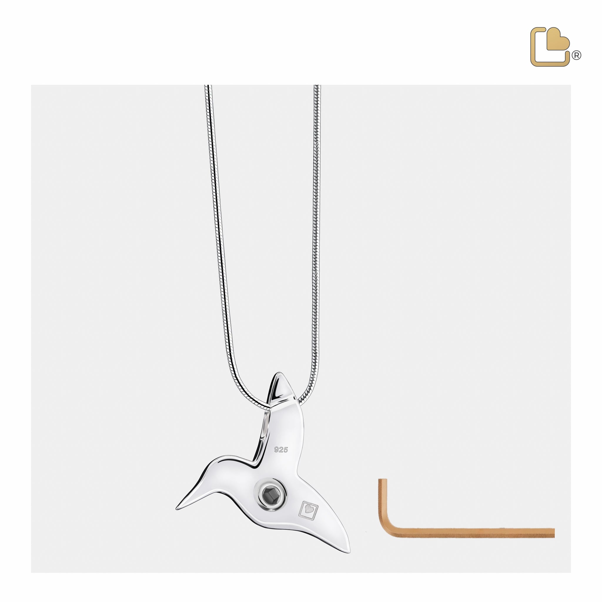 hummingbird sterling silver cremation pendant hummingbird sterling silver cremation pendant