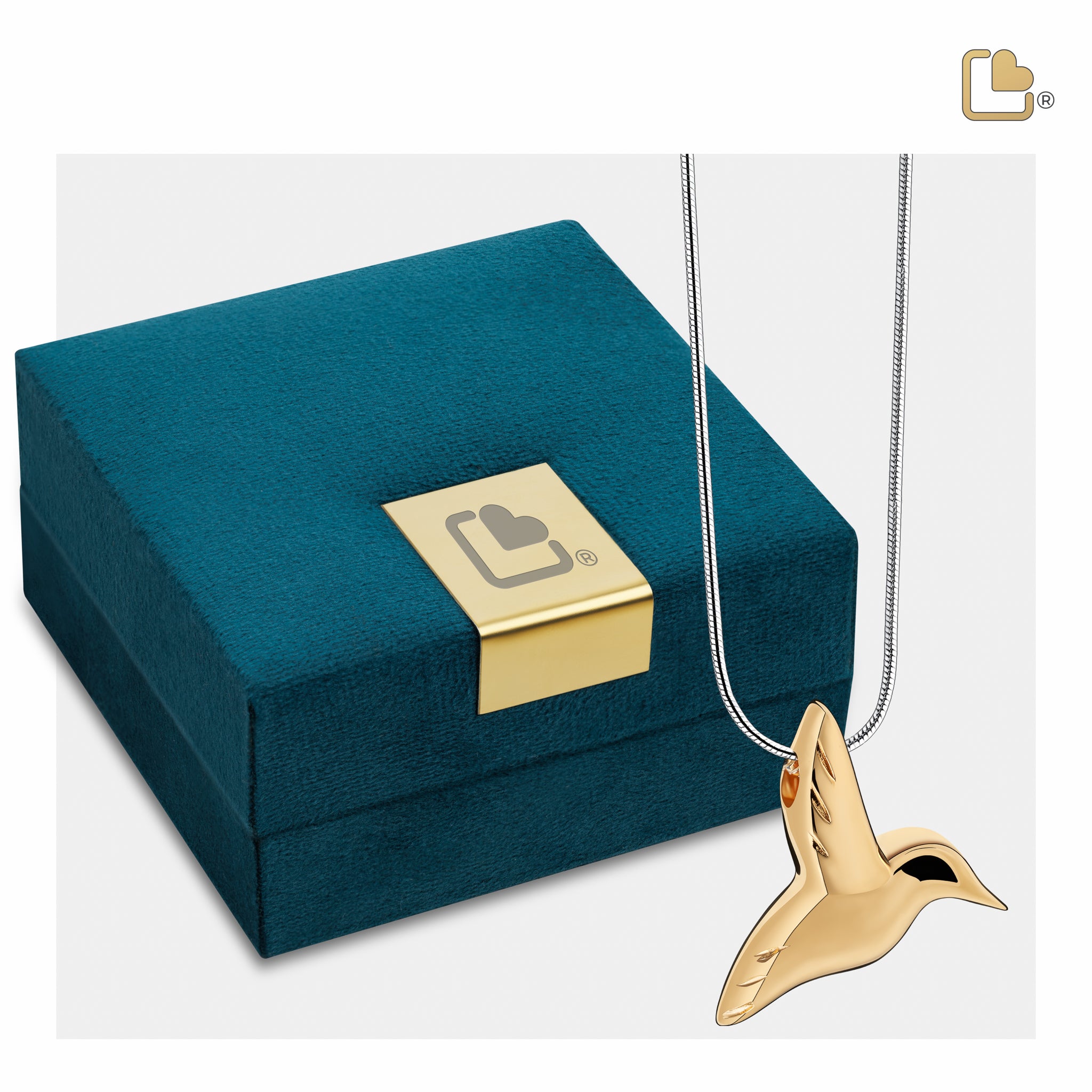 hummingbird gold vermeil cremation pendant hummingbird gold vermeil cremation pendant