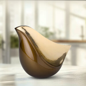 adult lovebird bronze cremation urn