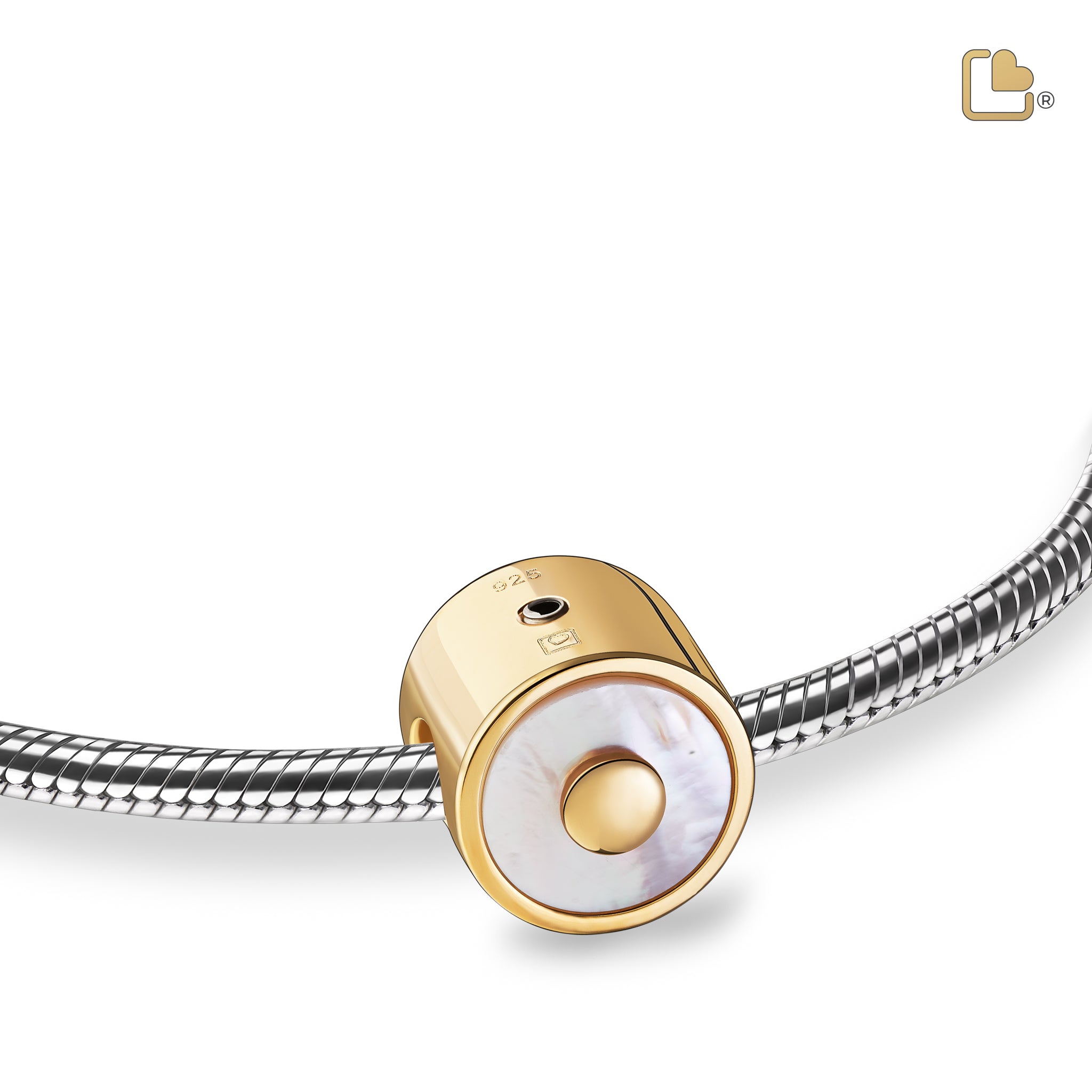 mother of pearl gold vermeil cremation bracelet bead comfort by loveurns mother of pearl gold vermeil cremation bracelet bead comfort by loveurns