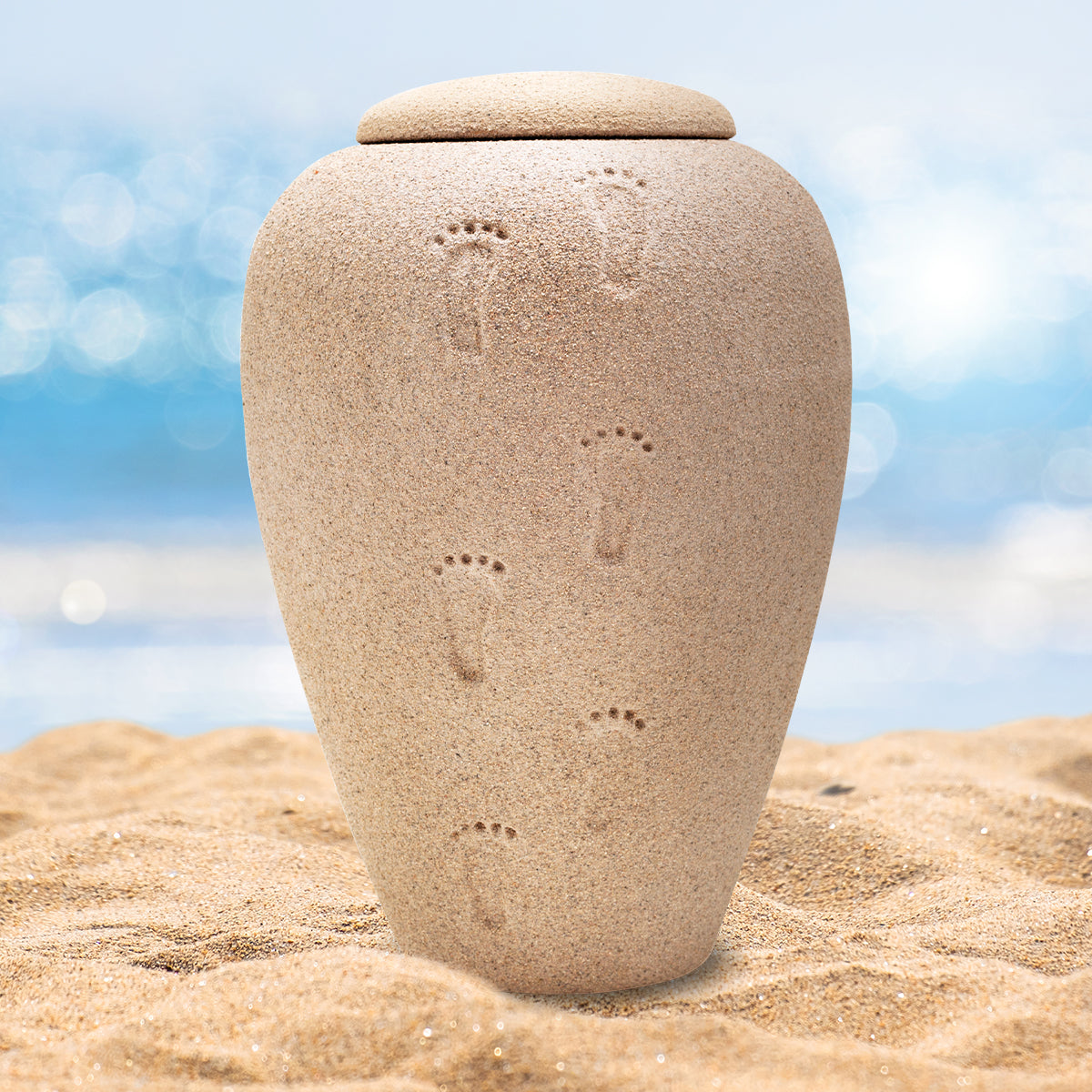 shiftingsand footprints standard adult urn eco sand shiftingsand footprints standard adult urn eco sand