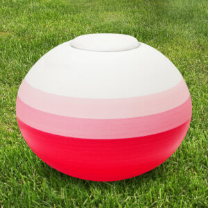 scarlet round adult urn eco pigment