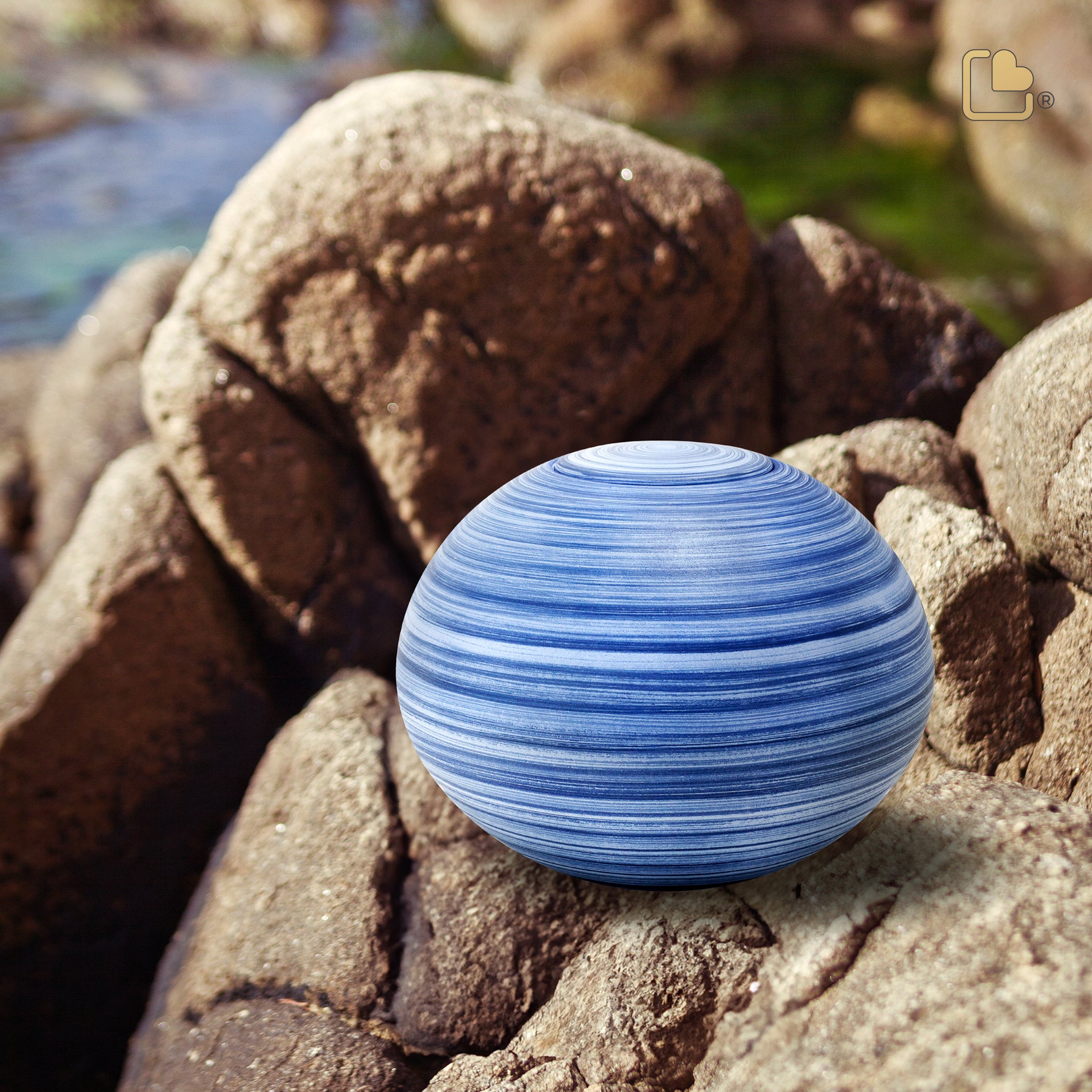 mountain lake round adult urn eco pigment mountain lake round adult urn eco pigment