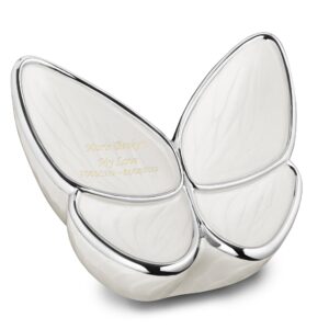 adult wings of hope butterfly pearl cremation urn