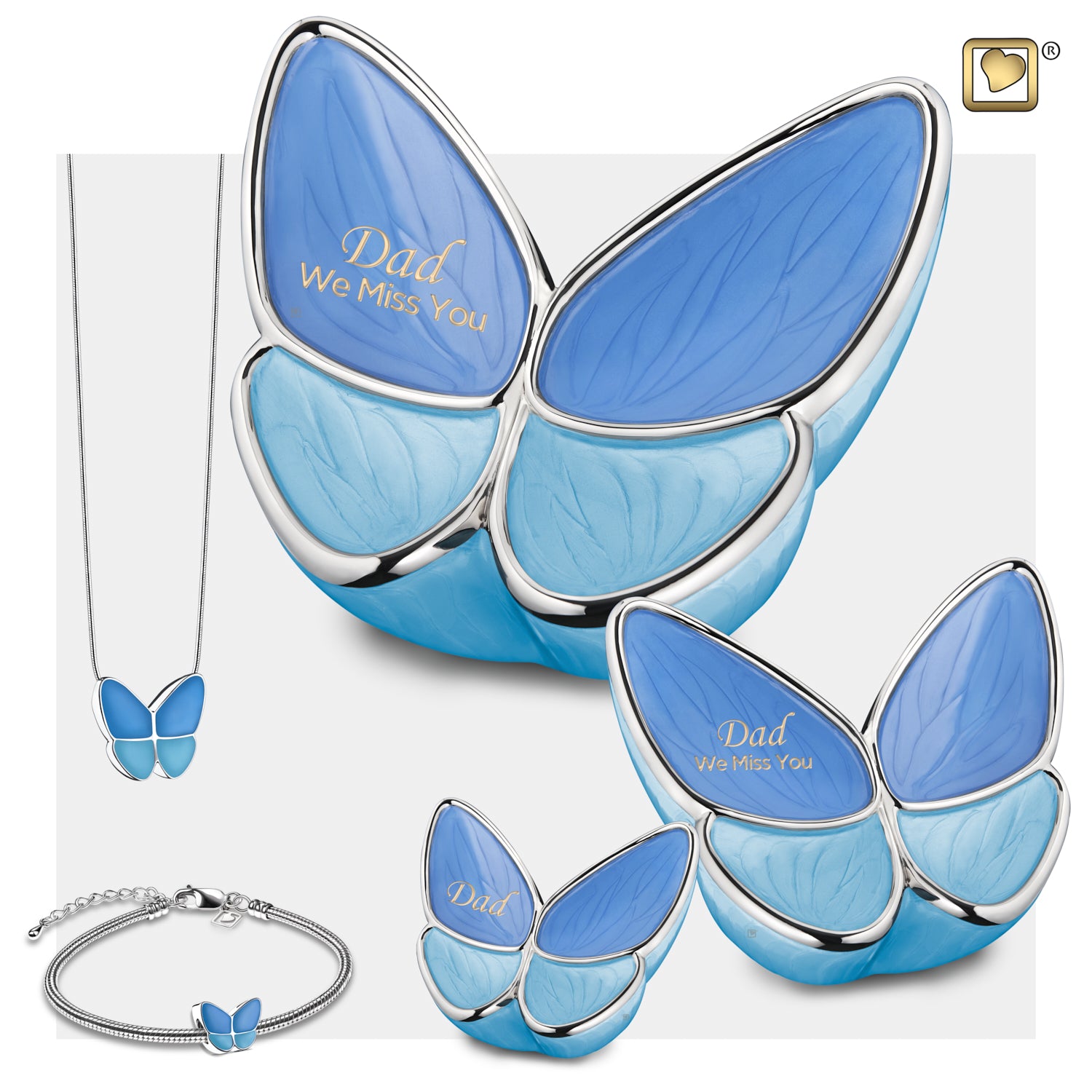 adult wings of hope butterfly blue cremation urn adult wings of hope butterfly blue cremation urn