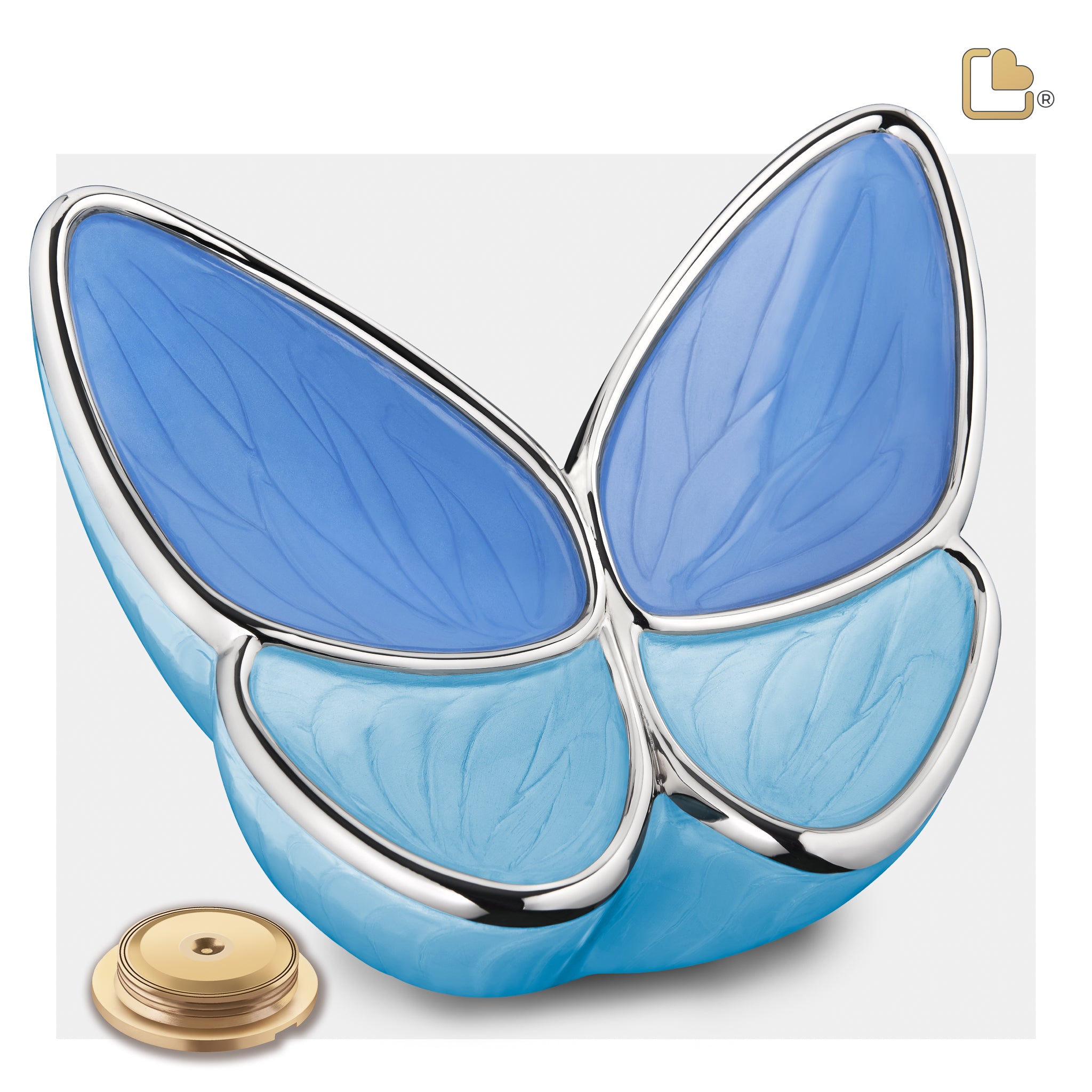 adult wings of hope butterfly blue cremation urn adult wings of hope butterfly blue cremation urn