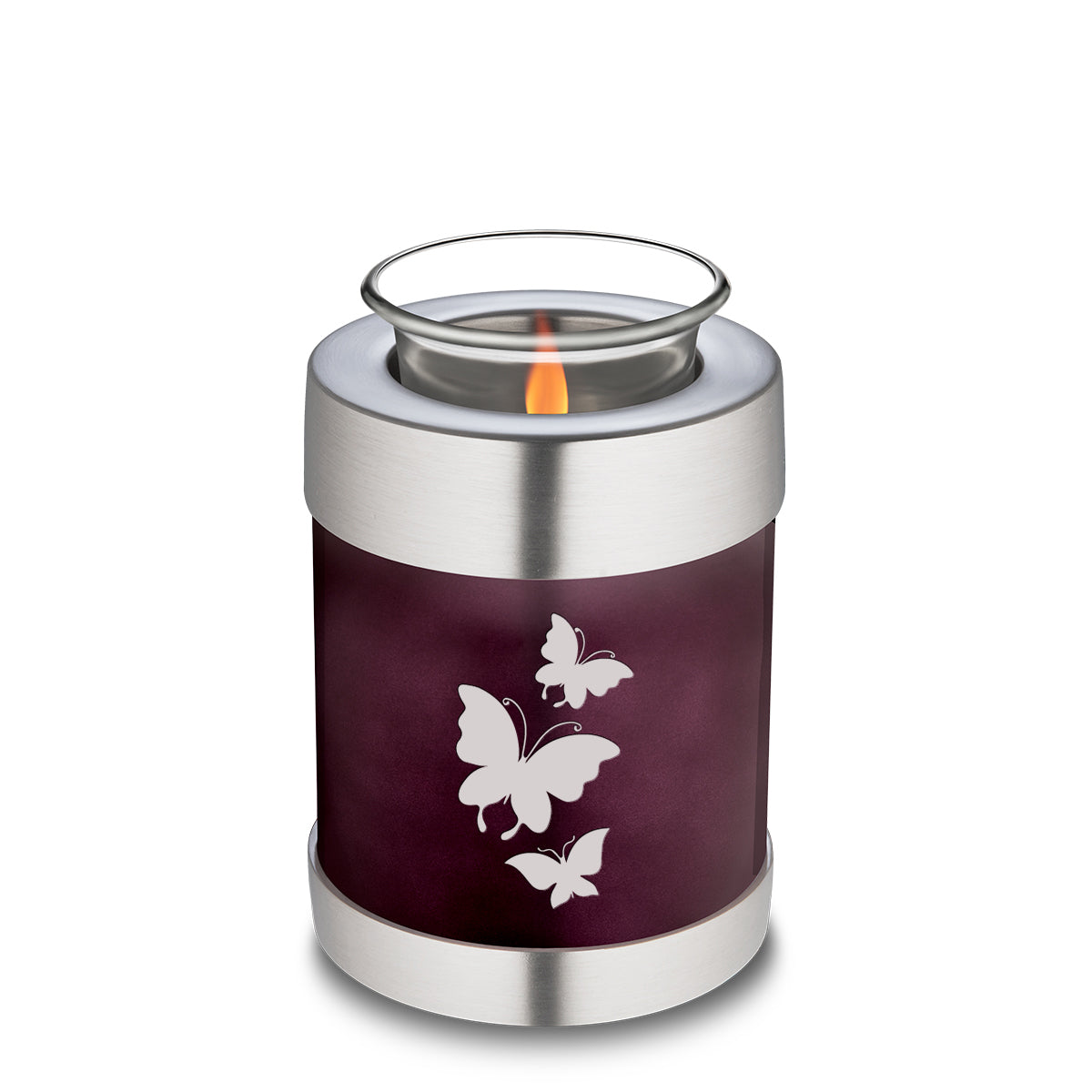 candle holder embrace cherry purple butterfly cremation urn candle holder embrace cherry purple butterfly cremation urn