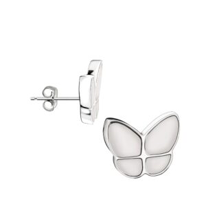 wings of hope butterfly pearl earrings