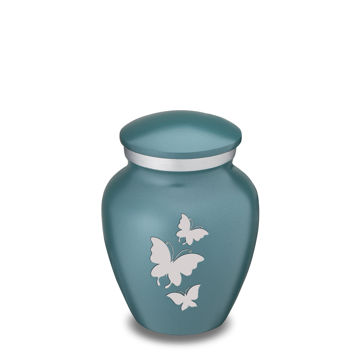 keepsake embrace teal butterflies cremation urn keepsake embrace teal butterflies cremation urn