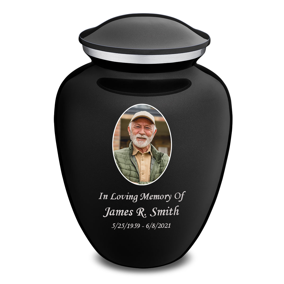 adult embrace black portrait cremation urn adult embrace black portrait cremation urn