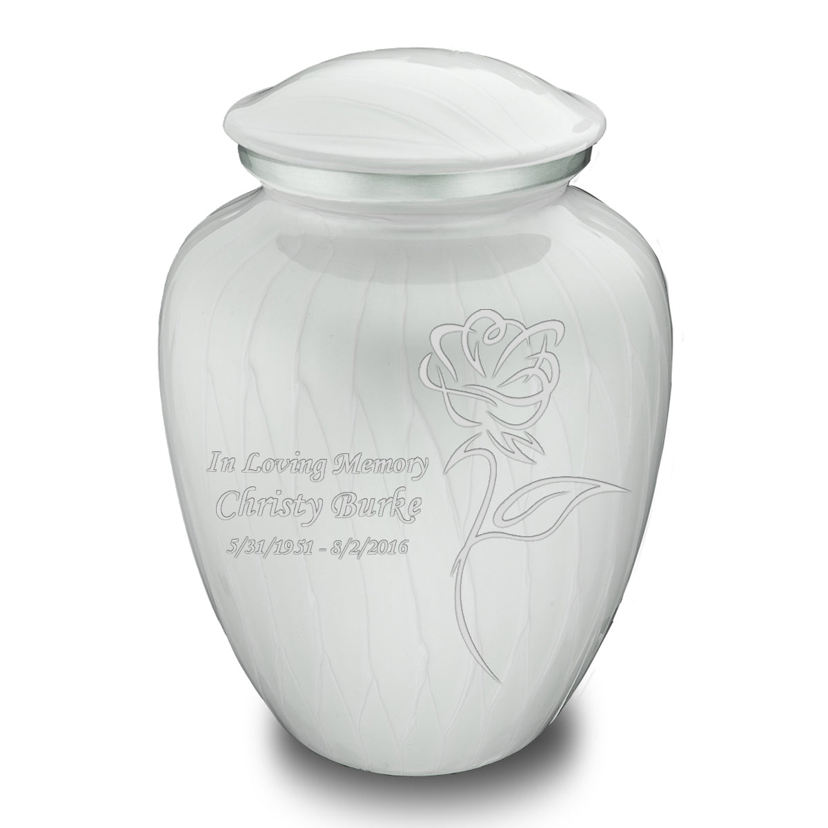 adult embrace pearl white rose cremation urn adult embrace pearl white rose cremation urn