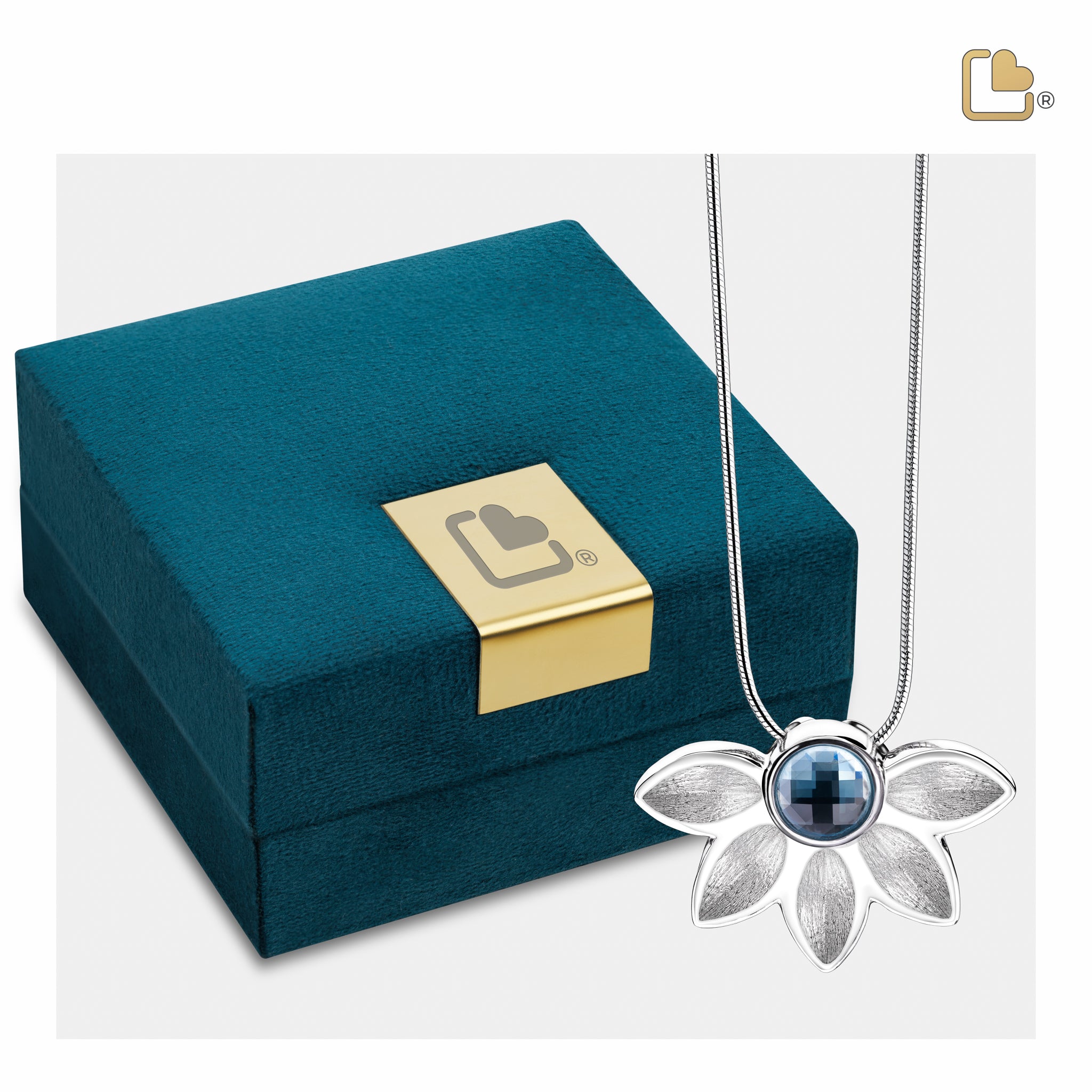 azure with blue swarovski crystal two tone sterling silver cremation pendant azure with blue swarovski crystal two tone sterling silver cremation pendant