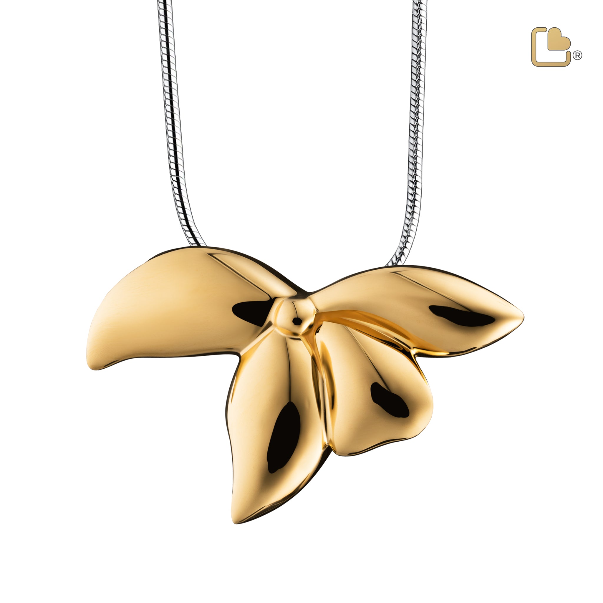 orchid gold vermeil sterling silver cremation pendant orchid gold vermeil sterling silver cremation pendant