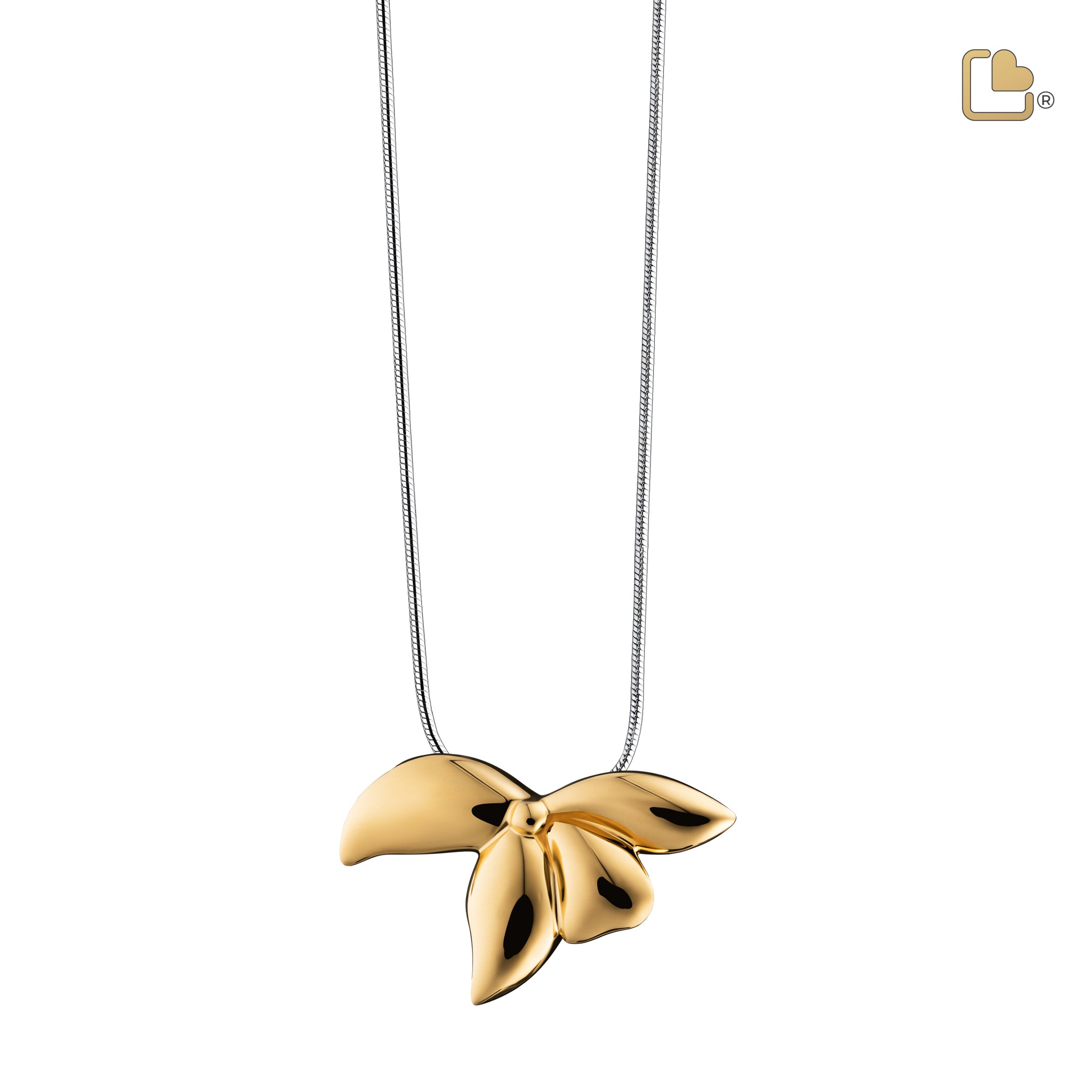 orchid gold vermeil sterling silver cremation pendant orchid gold vermeil sterling silver cremation pendant