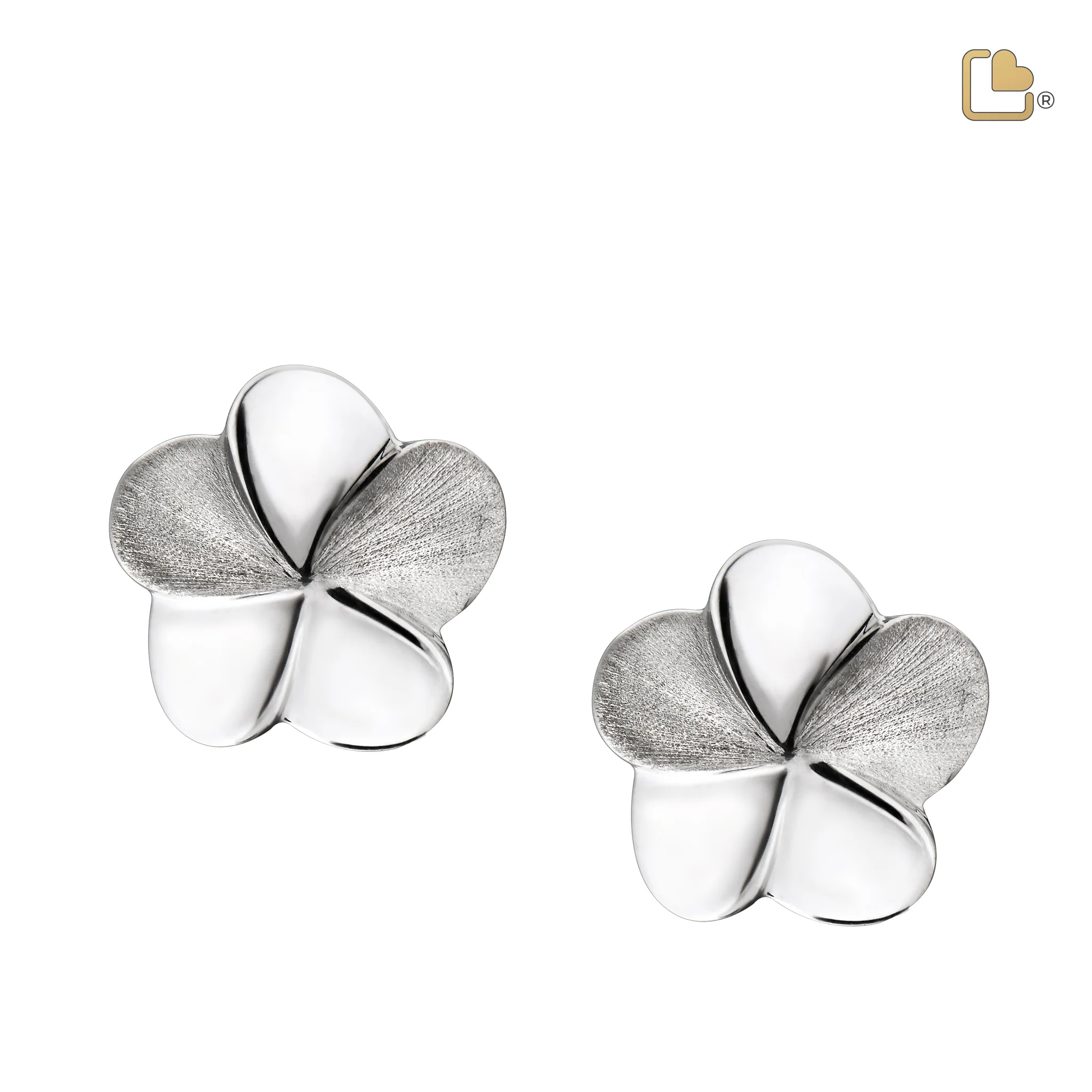 bloom rhodium plated two tone sterling silver stud earrings bloom rhodium plated two tone sterling silver stud earrings