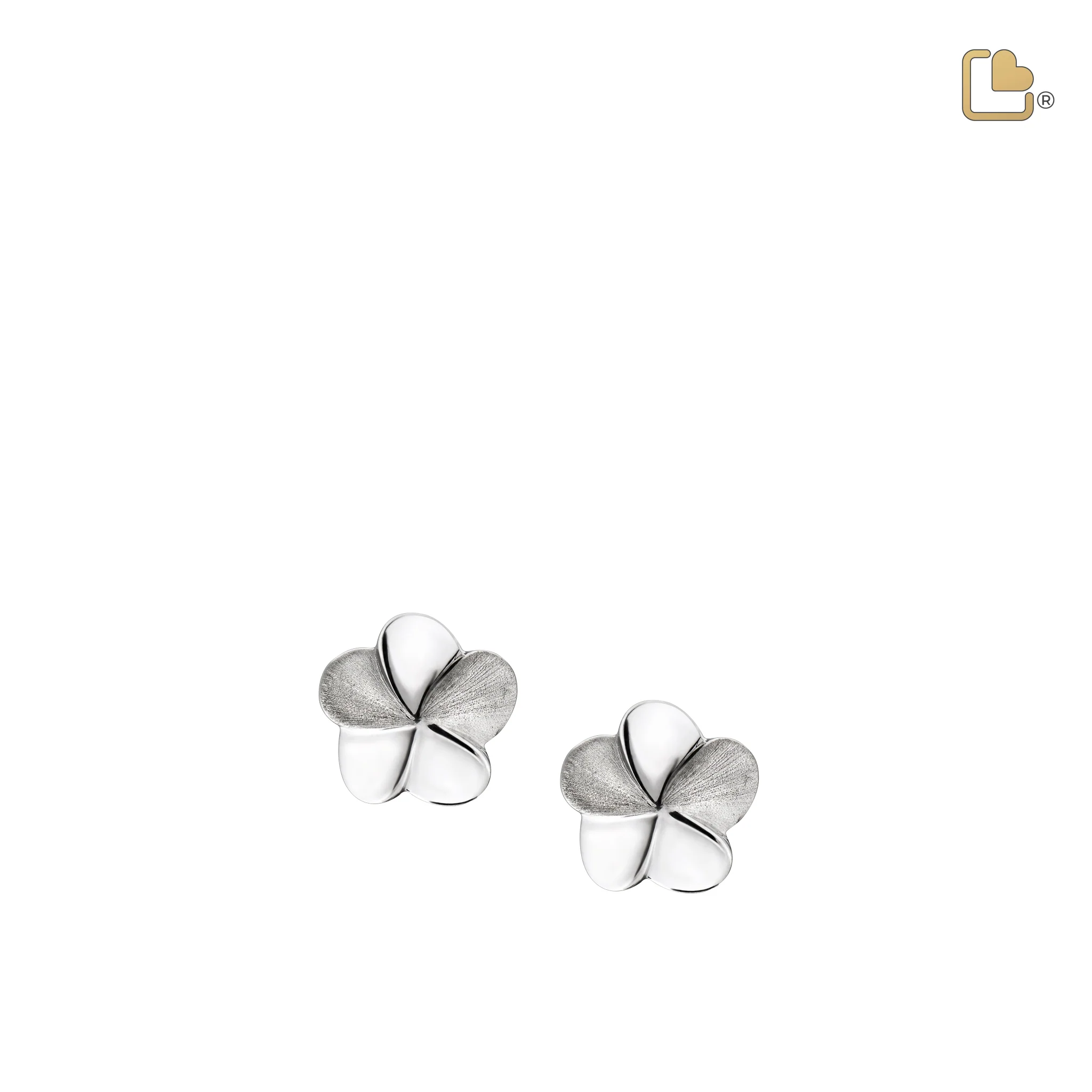 bloom rhodium plated two tone sterling silver stud earrings bloom rhodium plated two tone sterling silver stud earrings