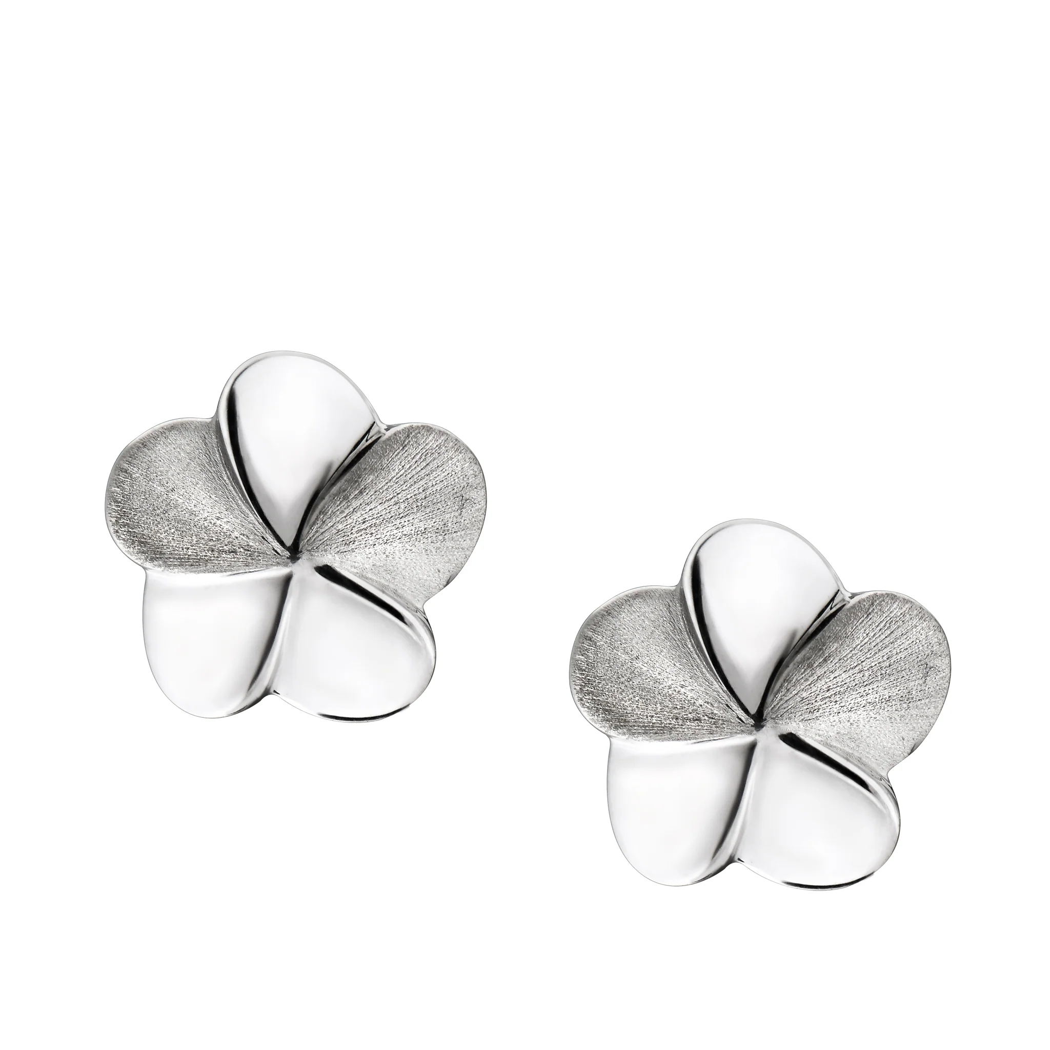 bloom rhodium plated two tone sterling silver stud earrings bloom rhodium plated two tone sterling silver stud earrings