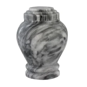 cashmere gray keepsake traditional marble cremation urn