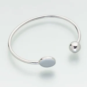 sterling silver bangle bracelet cremation jewelry