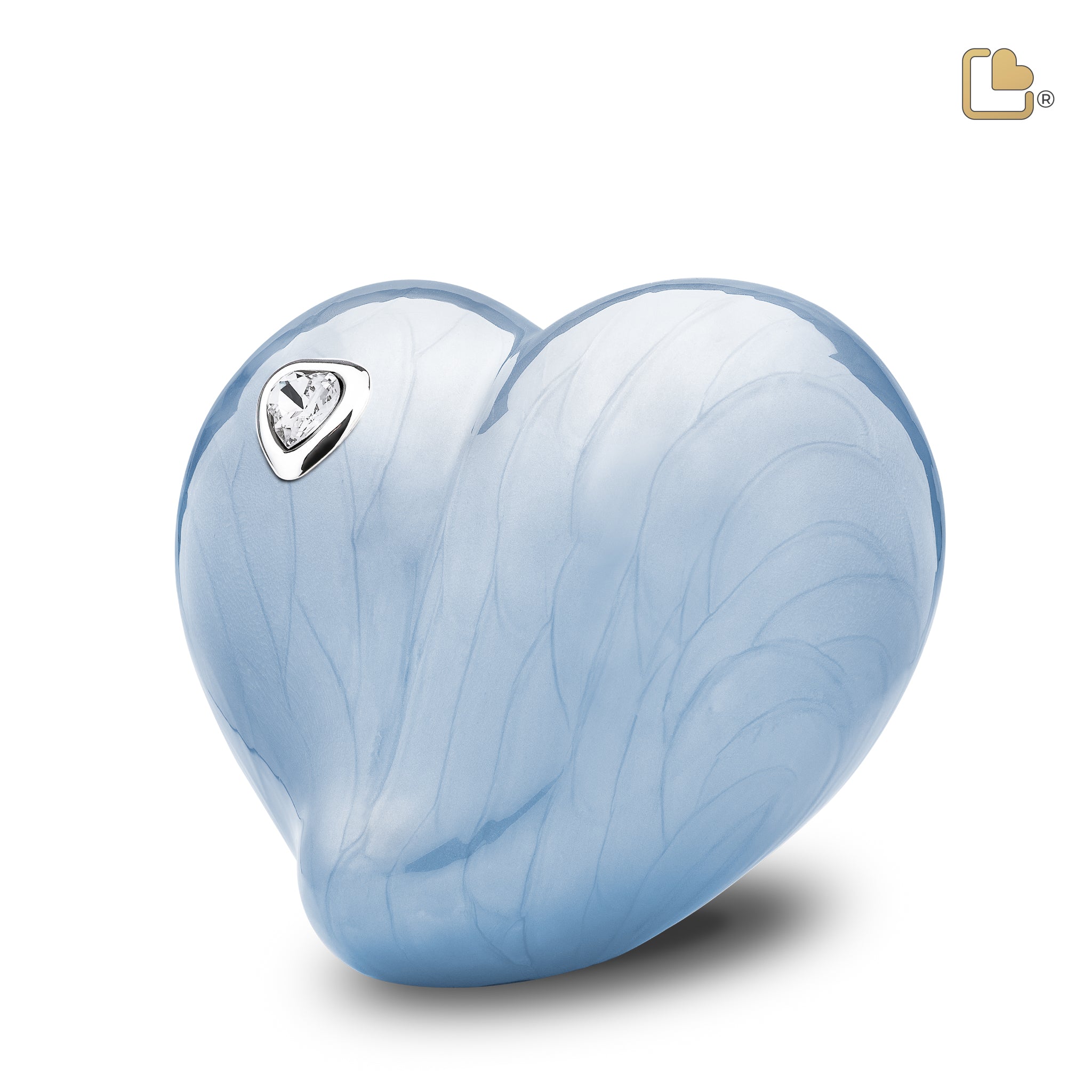 medium loveheart blue cremation urn medium loveheart blue cremation urn