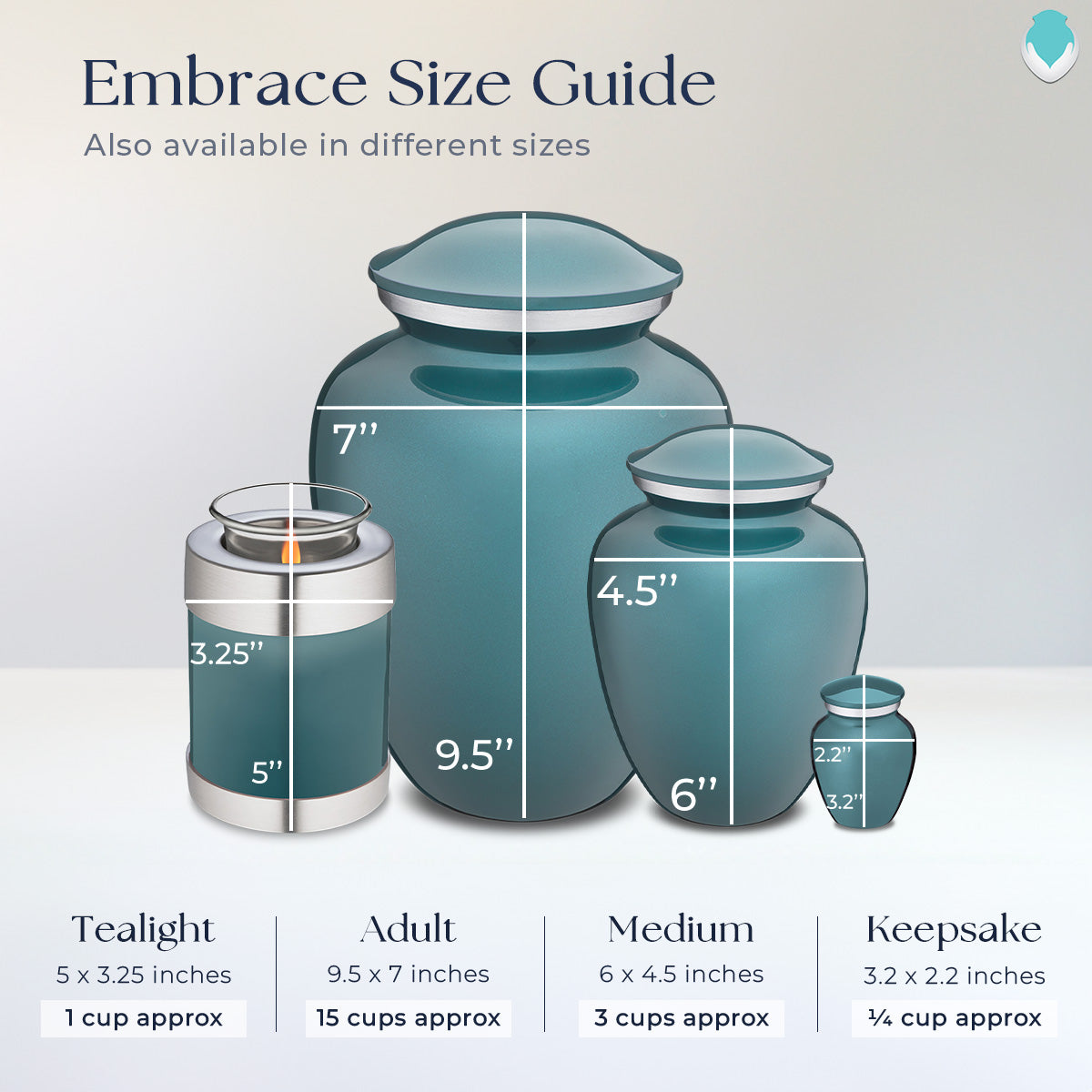 adult embrace teal hearts cremation urn adult embrace teal hearts cremation urn