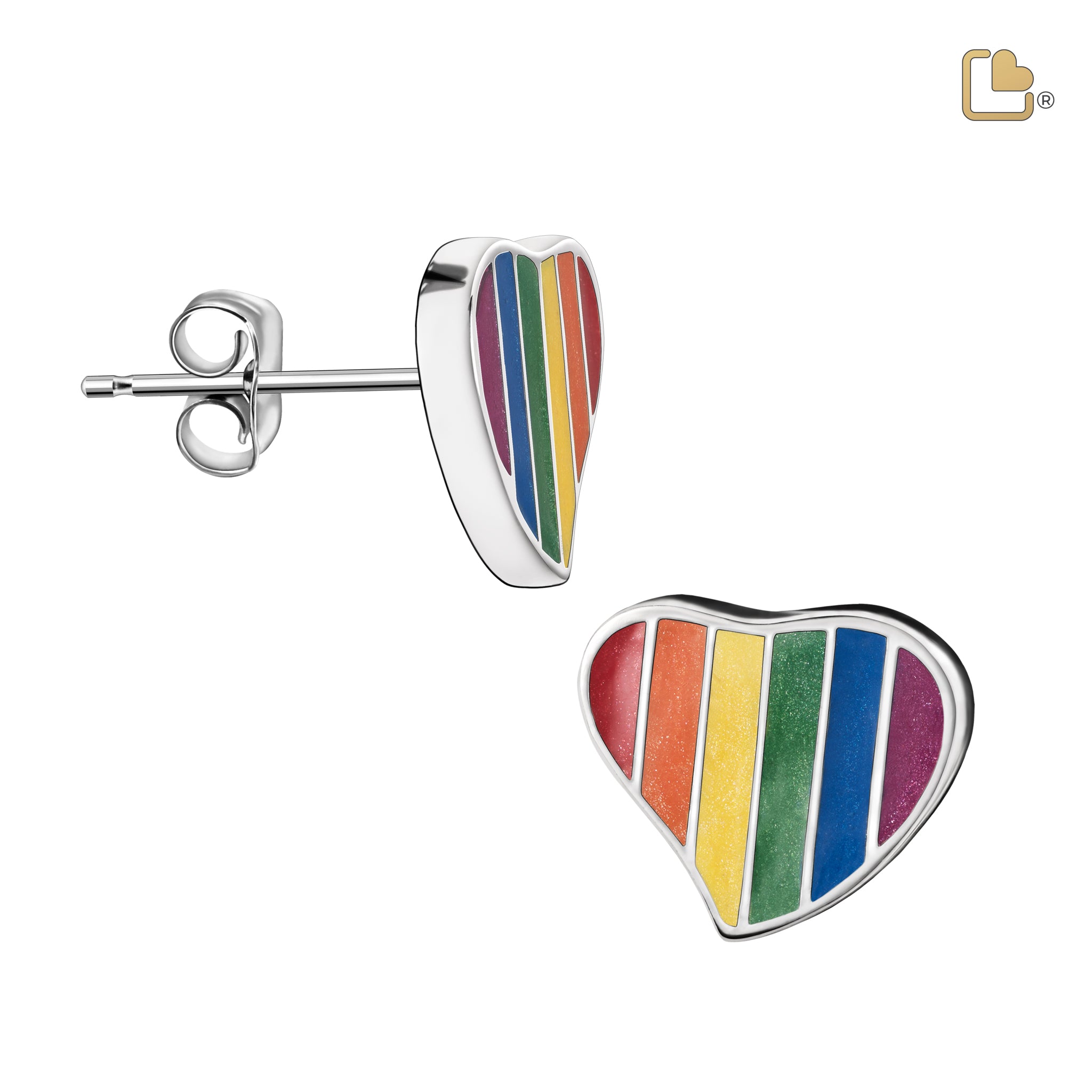 pride rainbow sterling silver stud earrings pride rainbow sterling silver stud earrings
