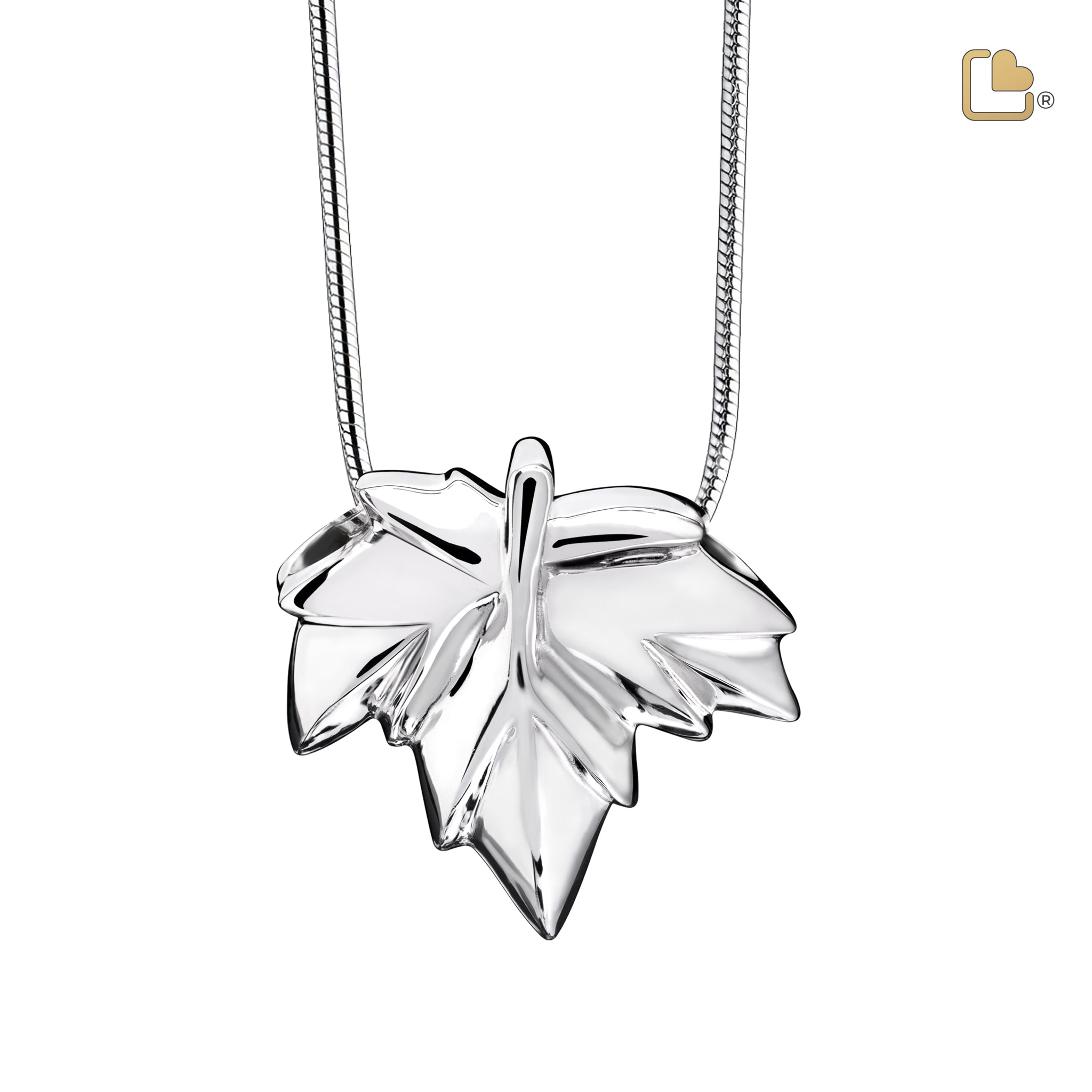 autumn leaf sterling silver cremation pendant autumn leaf sterling silver cremation pendant