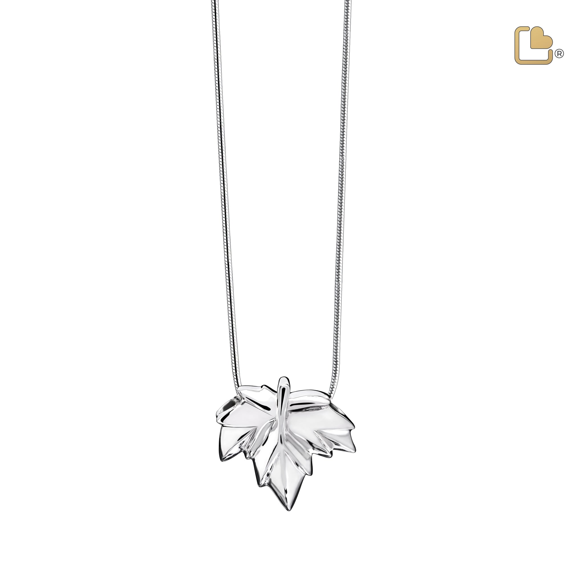 autumn leaf sterling silver cremation pendant autumn leaf sterling silver cremation pendant
