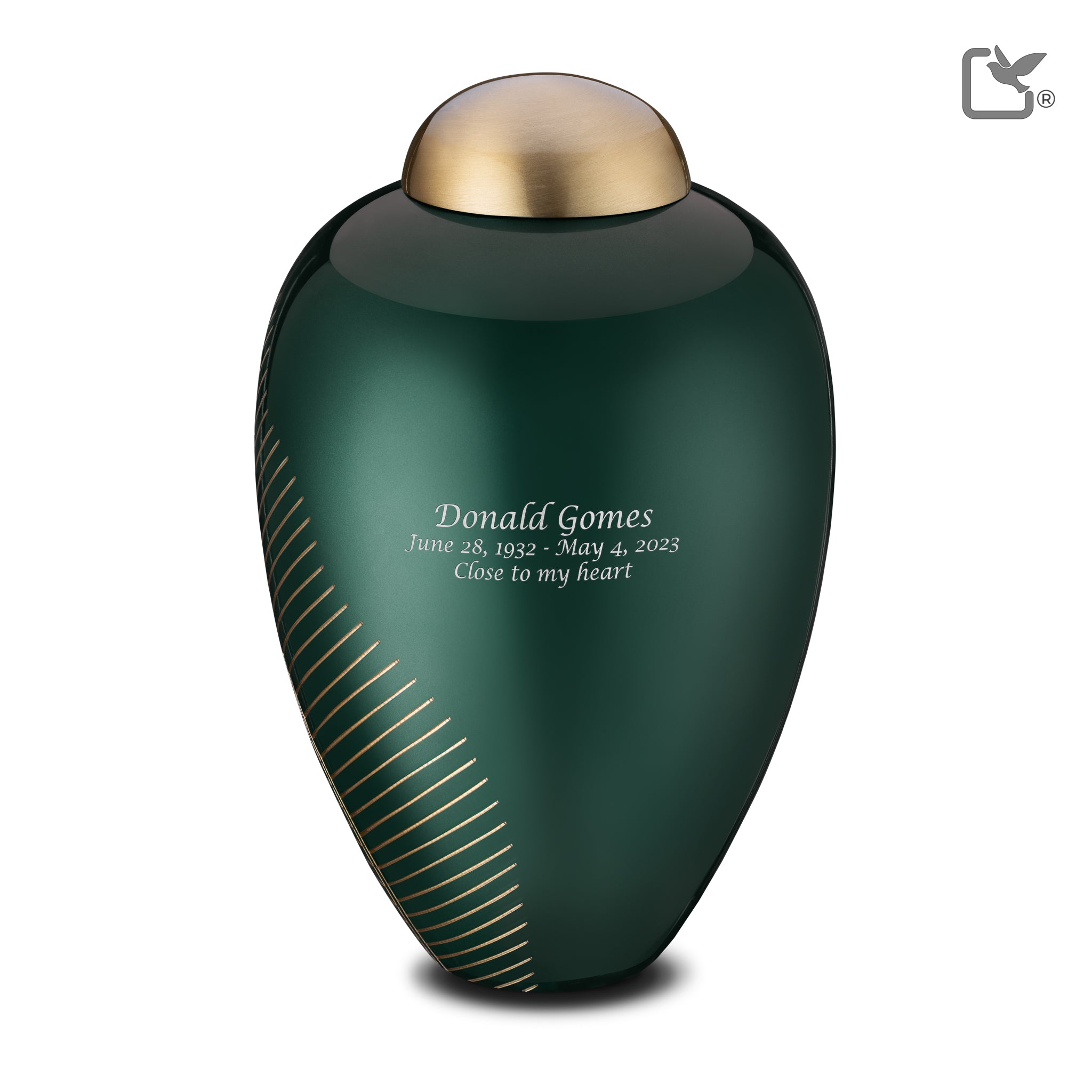adult emerald leaf cremation urn comfort by loveurns adult emerald leaf cremation urn comfort by loveurns