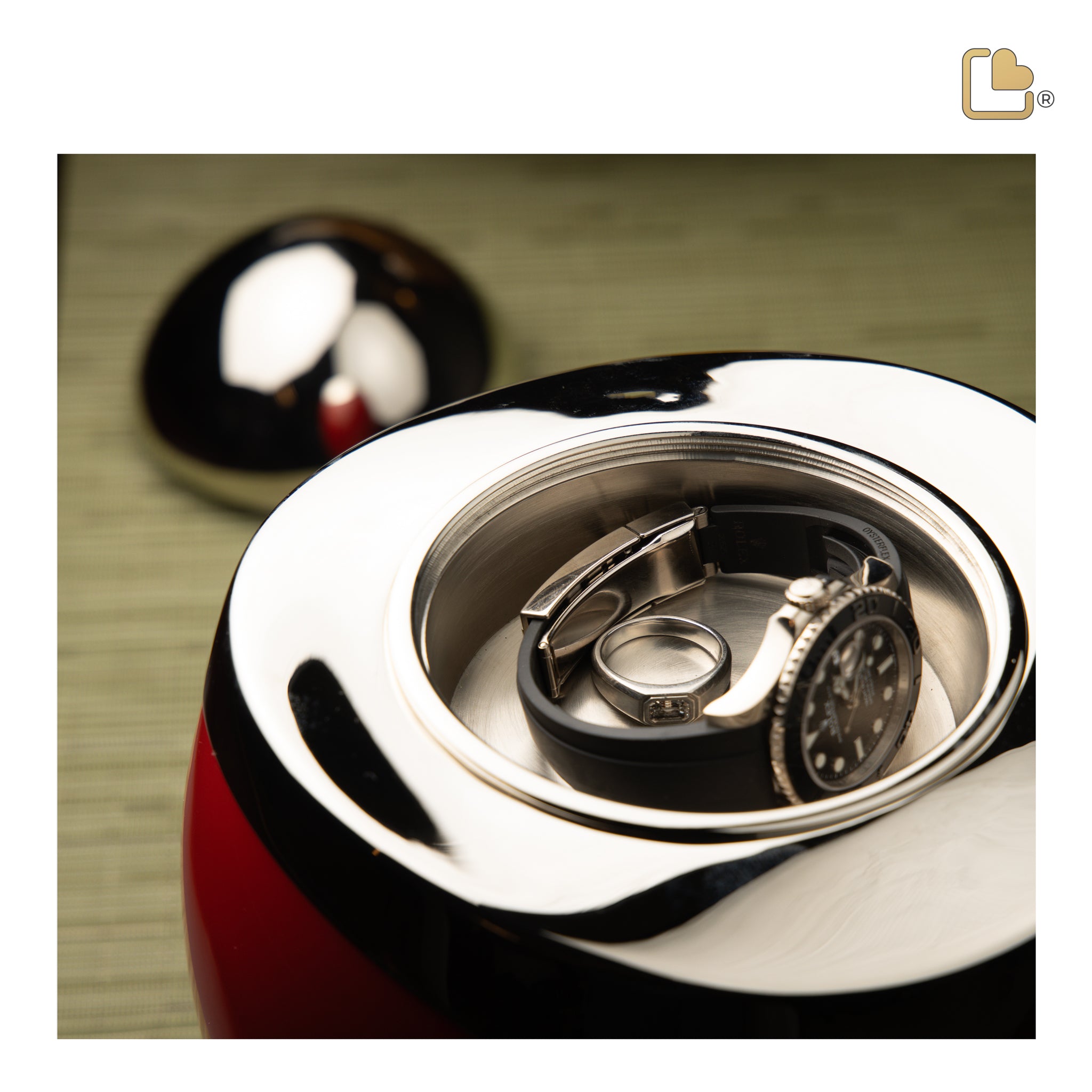 amore standard adult urn yellow & polished silver amore standard adult urn yellow & polished silver