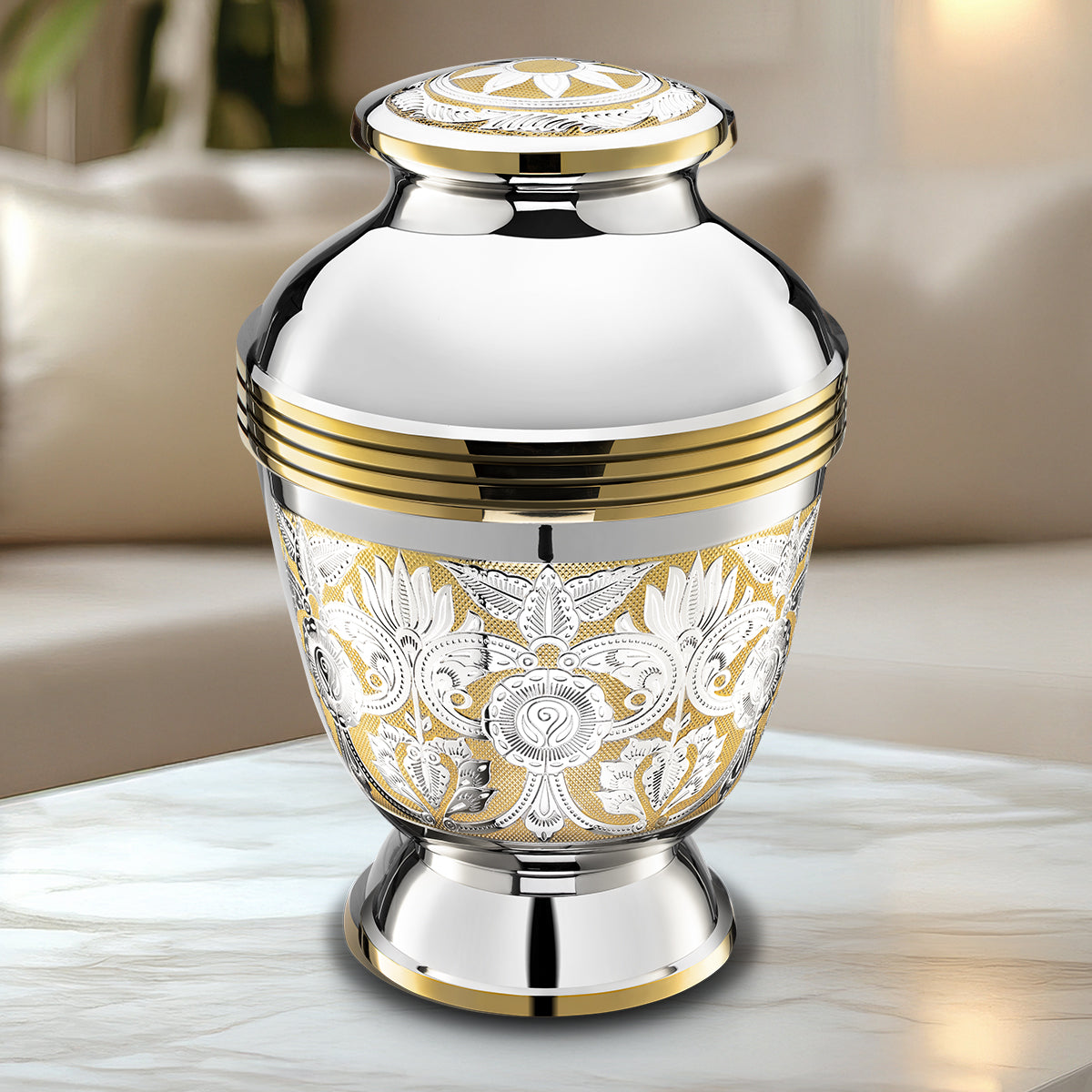 adult ornate floral cremation urn comfort by loveurns adult ornate floral cremation urn comfort by loveurns