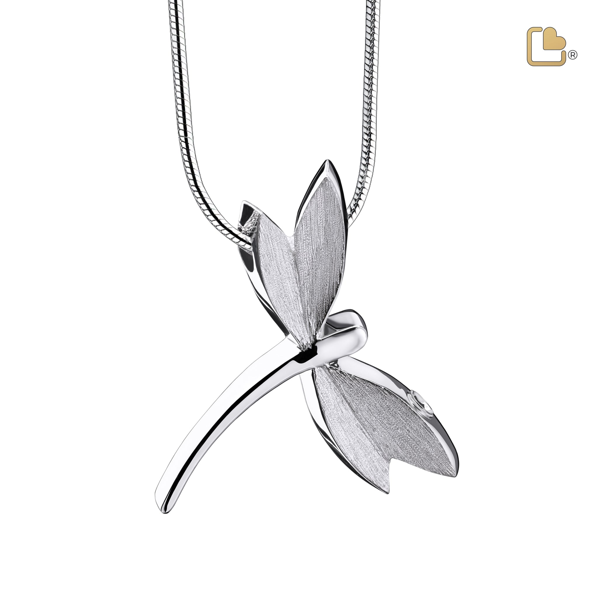 dragonfly two tone sterling silver cremation pendant dragonfly two tone sterling silver cremation pendant