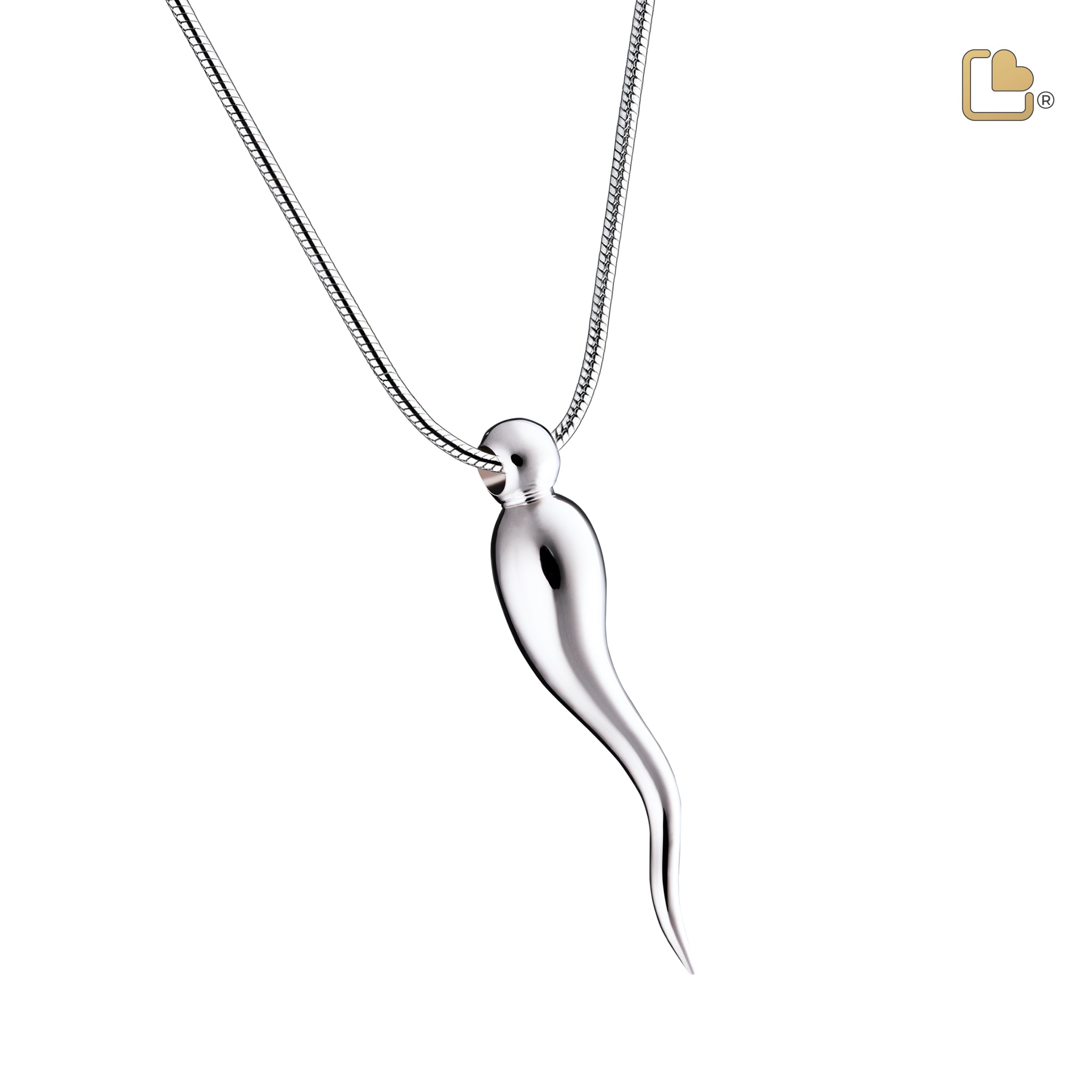 italian horn sterling silver cremation pendant italian horn sterling silver cremation pendant