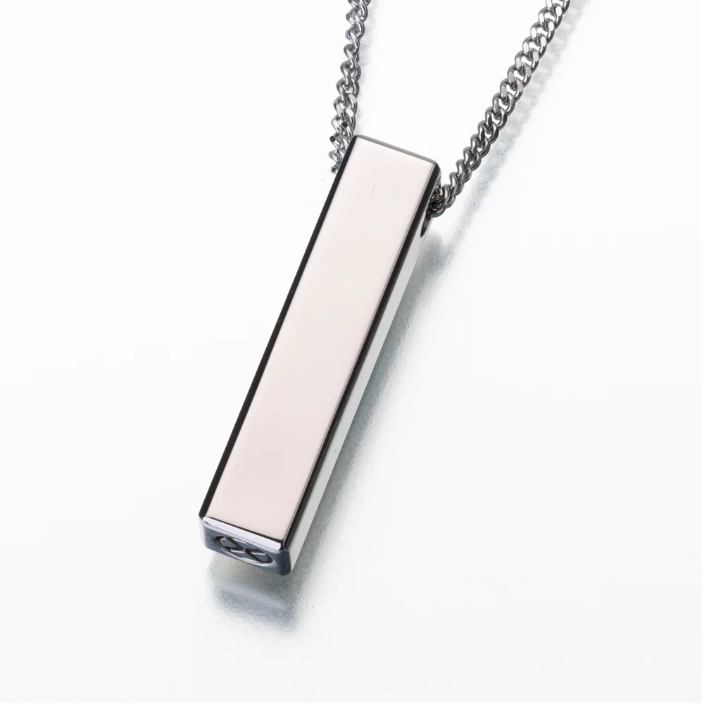 titanium long narrow slide rectangle pendant cremation jewelry titanium long narrow slide rectangle pendant cremation jewelry