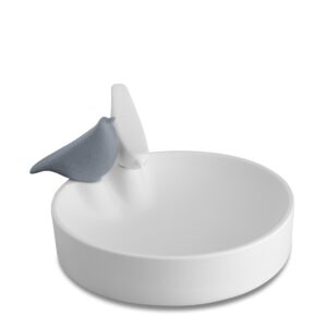 togetherness bird feeder white & slate