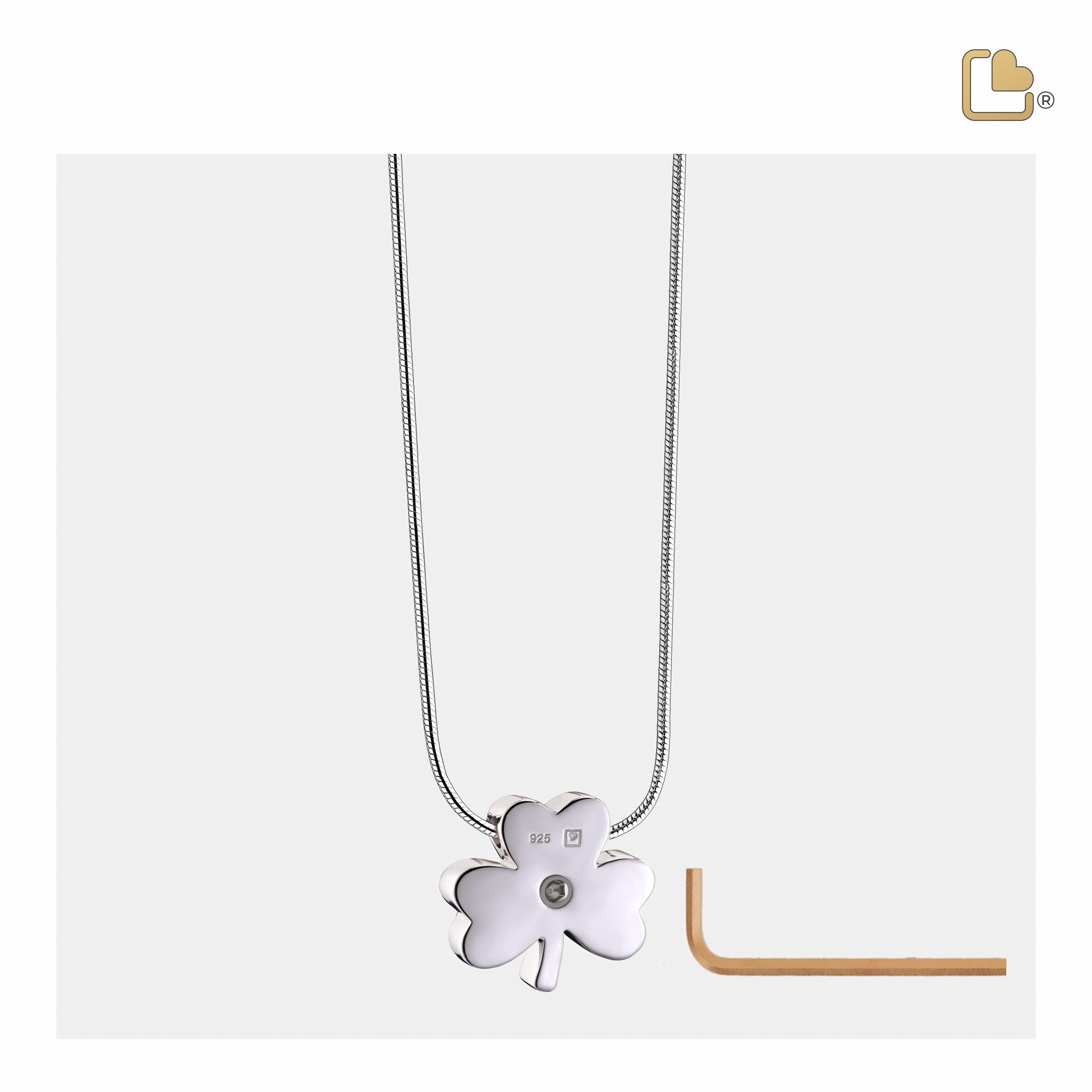 celtic shamrock two tone sterling silver cremation pendant celtic shamrock two tone sterling silver cremation pendant