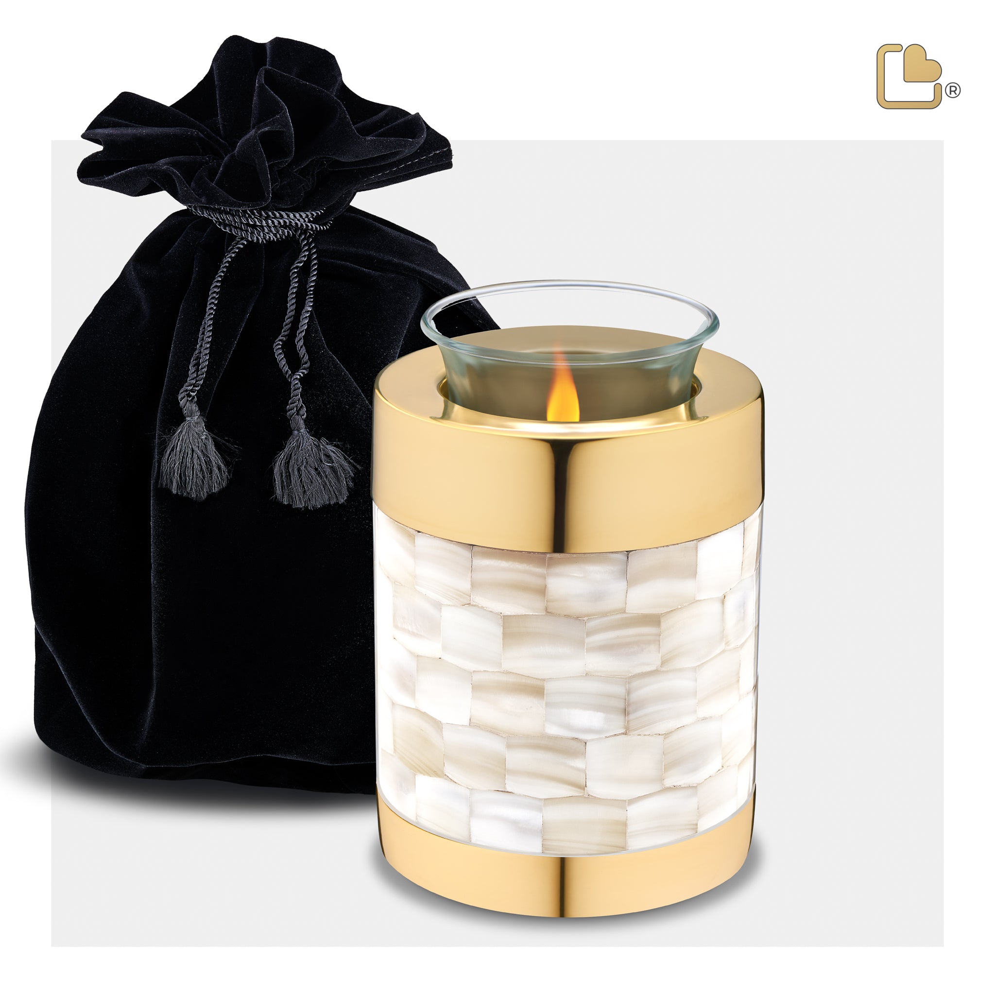 tealight mother of pearl portrait cremation urn comfort by loveurns tealight mother of pearl portrait cremation urn comfort by loveurns