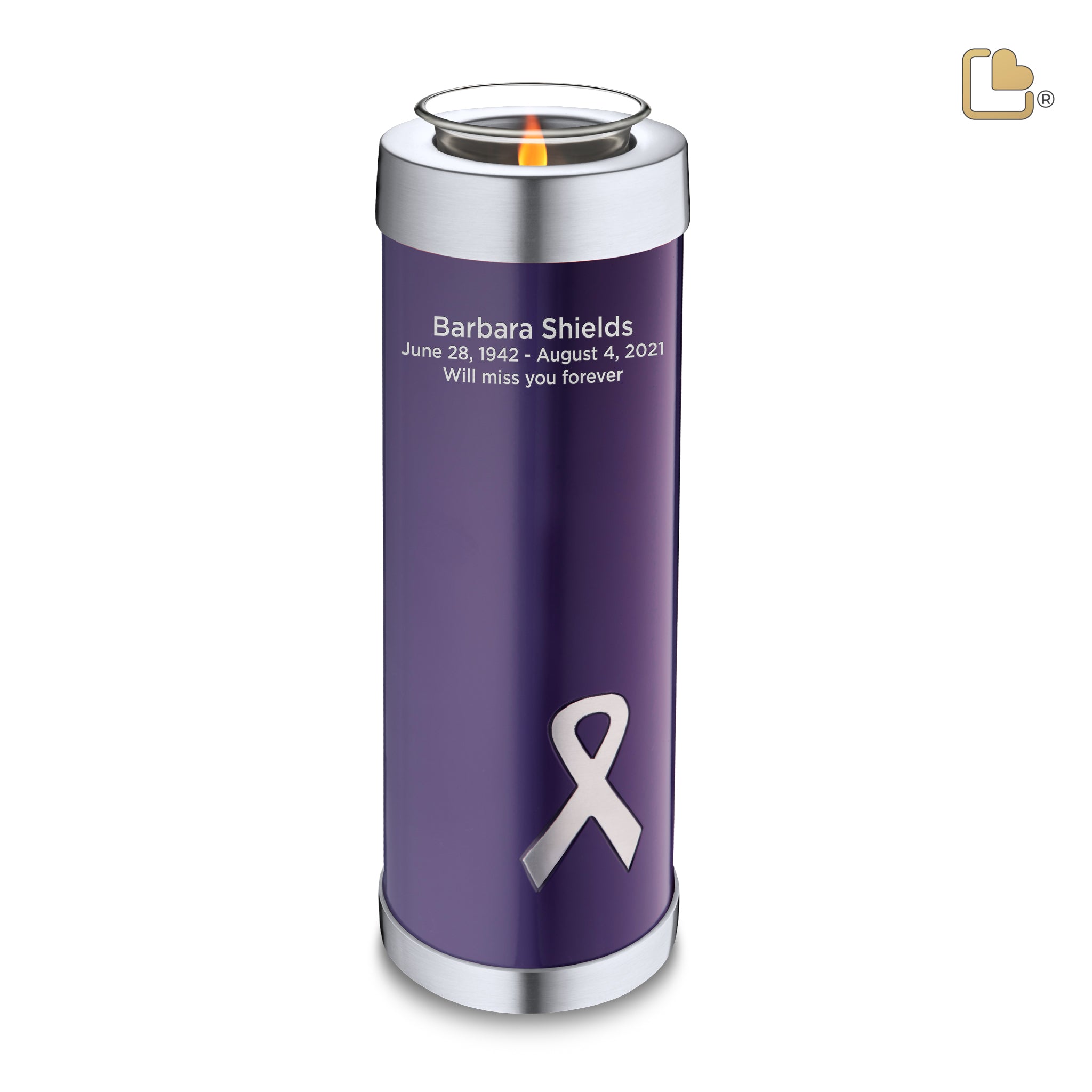 tealight tall awareness purple tealight tall awareness purple